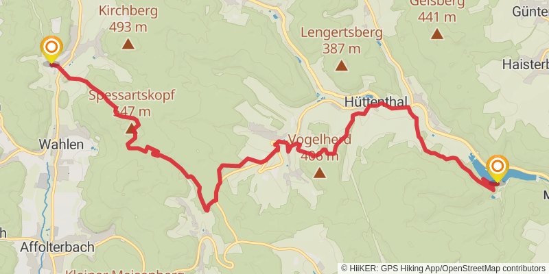 Nibelungensteig stage 4 Map