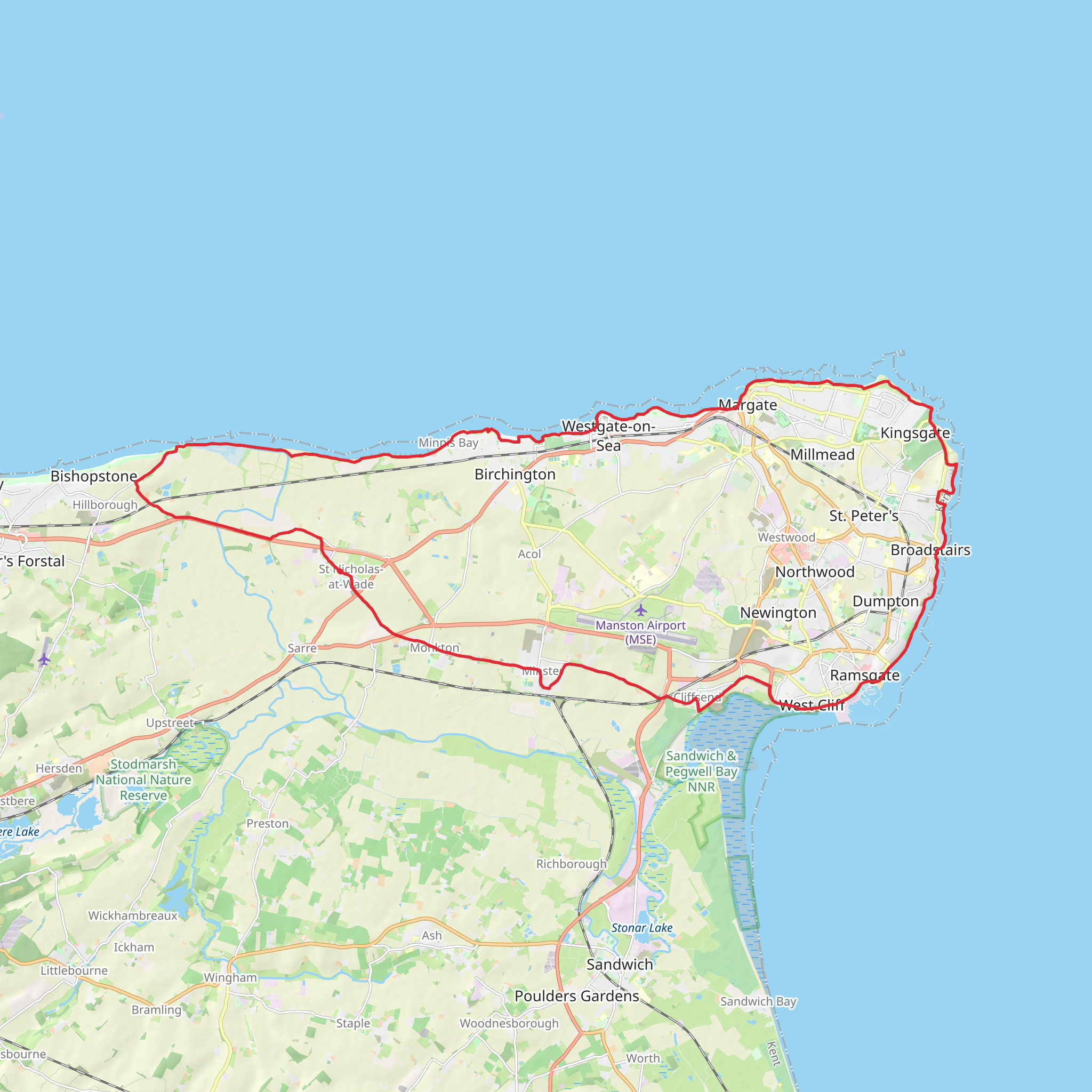 Viking Coastal Trail mobile static map