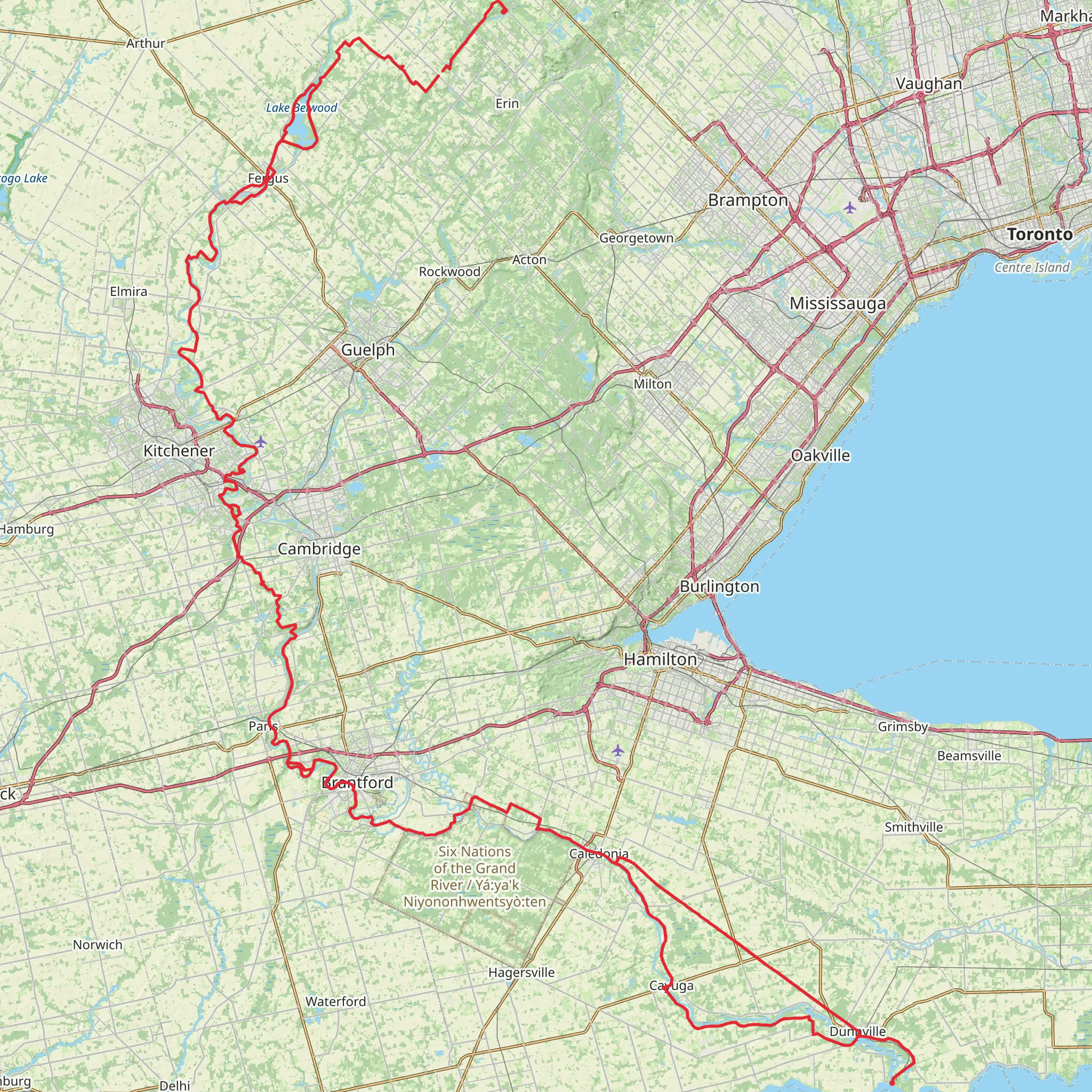 Grand Valley Trail mobile static map
