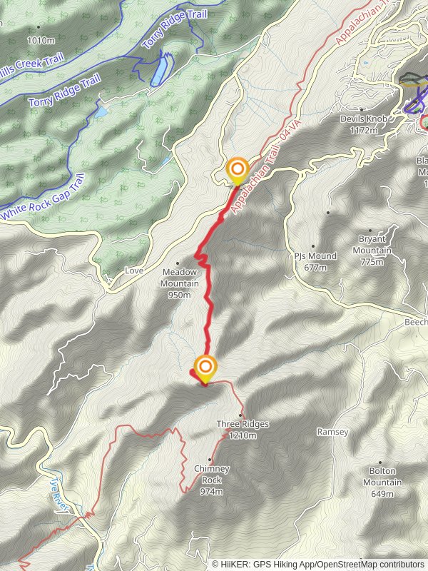 Bee Mountain and Three Ridges Wilderness