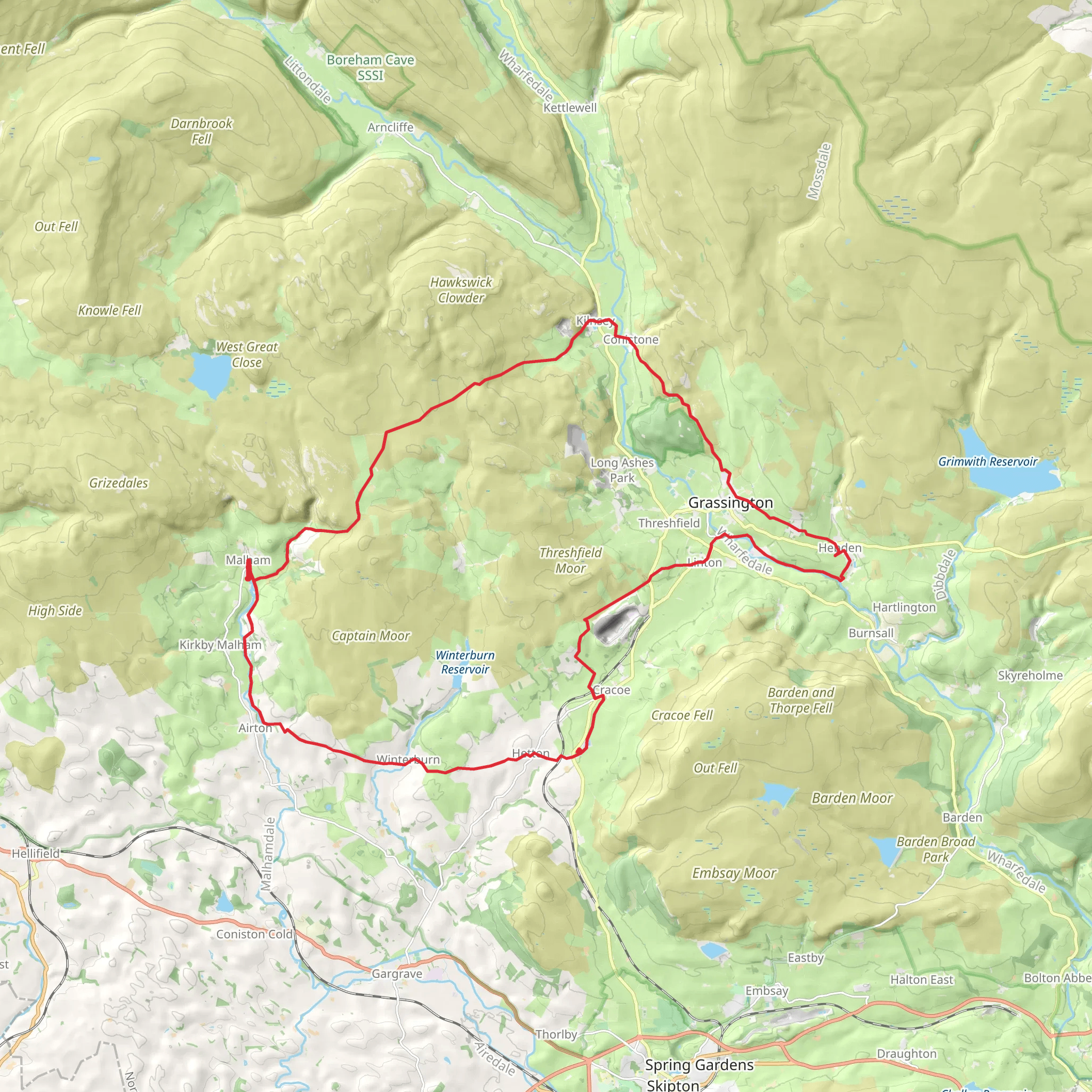 Yorkshire Dales Mighty Hike mobile static map
