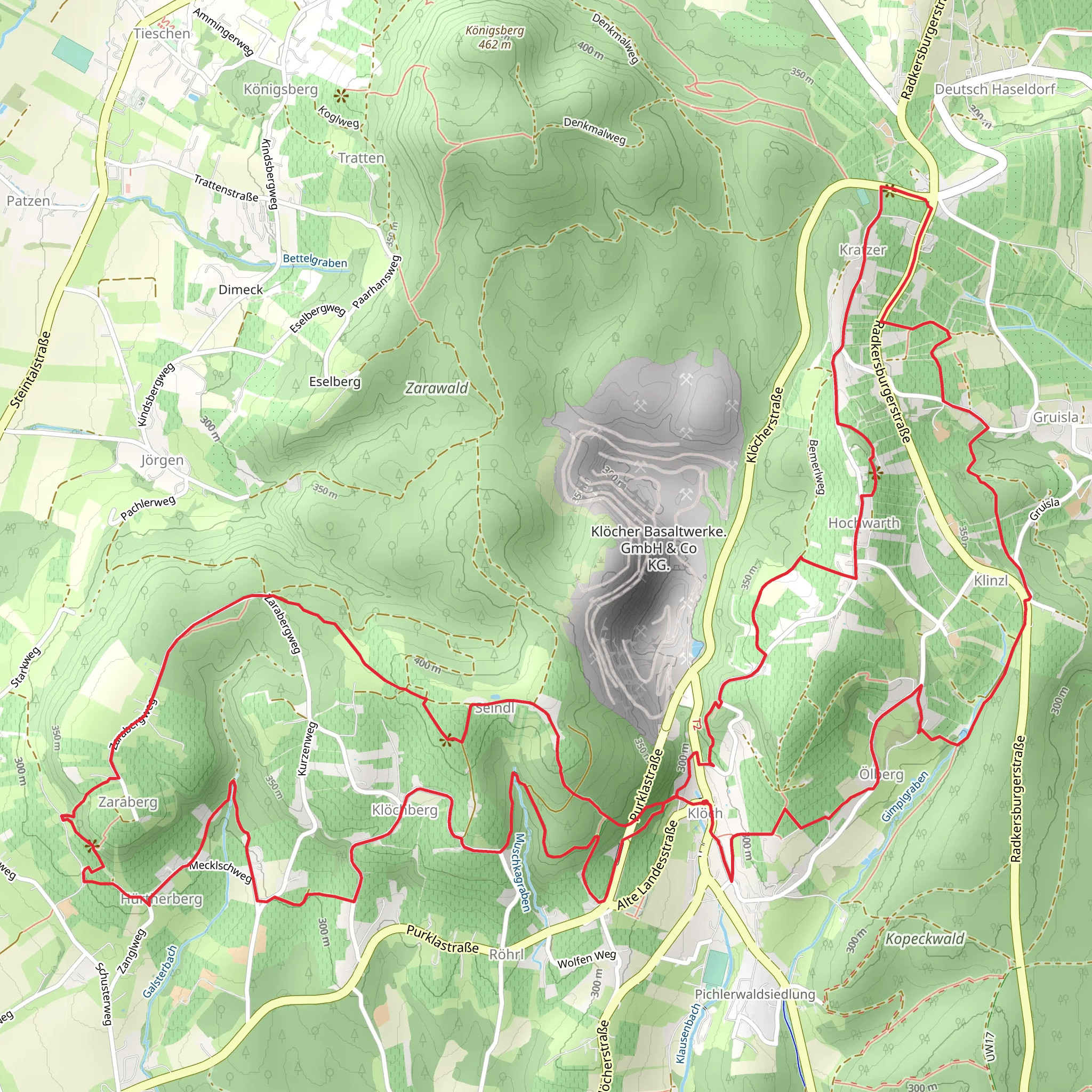 Traminerweg Klöch mobile static map