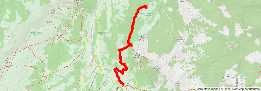 UNESCO Biosphere Entlebuch stage 6 Map