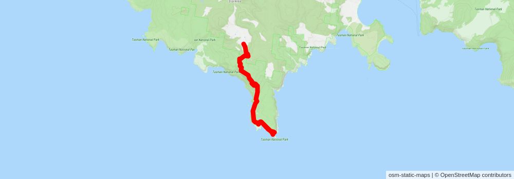 Cape Raoul Walk stage 2 Map