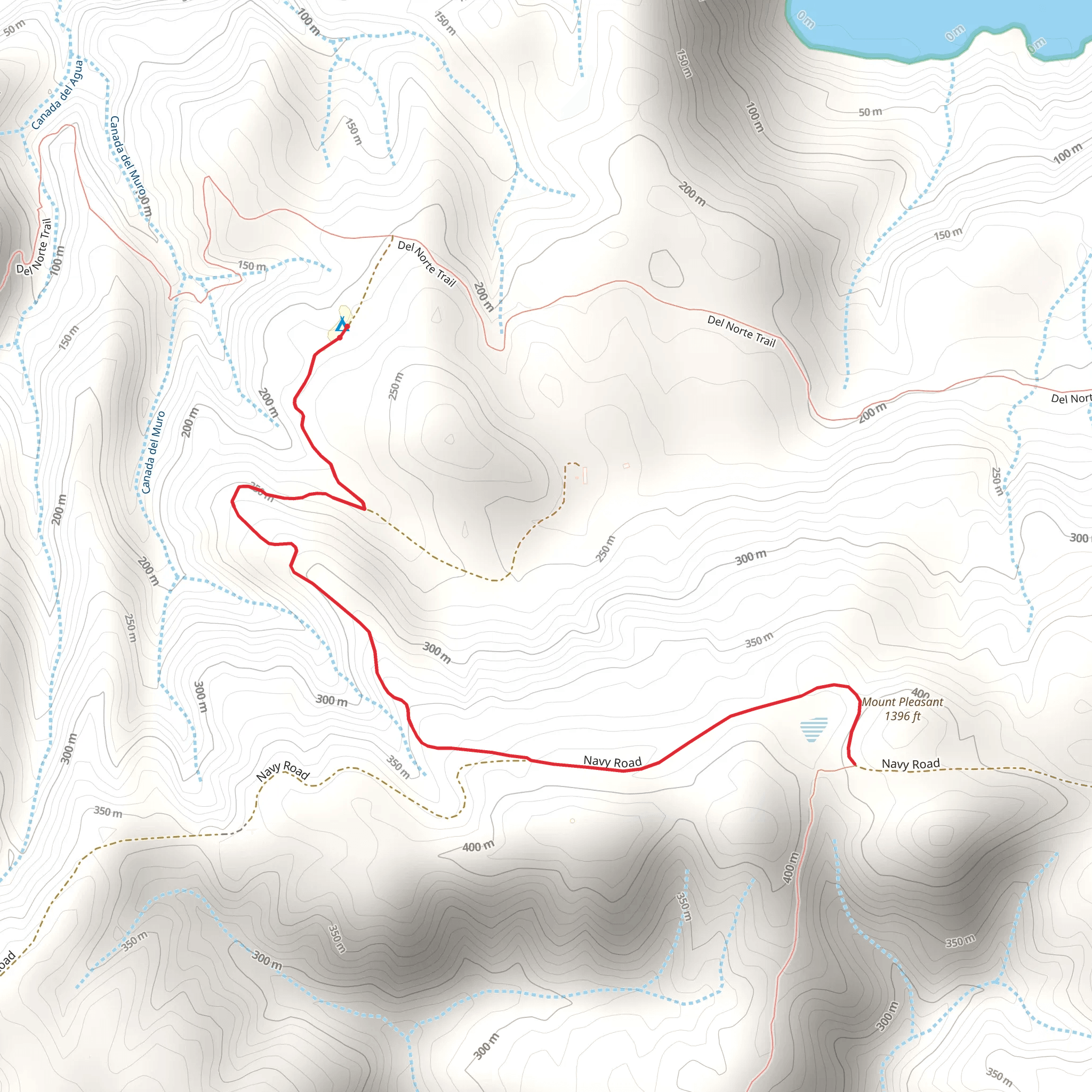 Mount Pleasant Trail via Navy Road mobile static map
