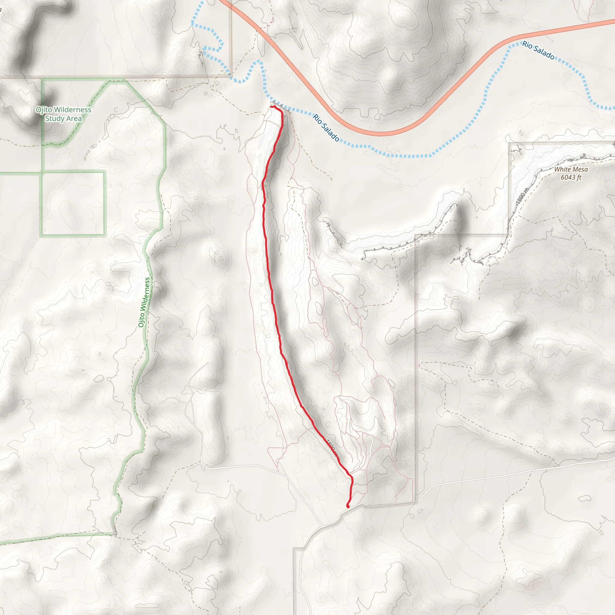 Dragons Back Trail mobile static map