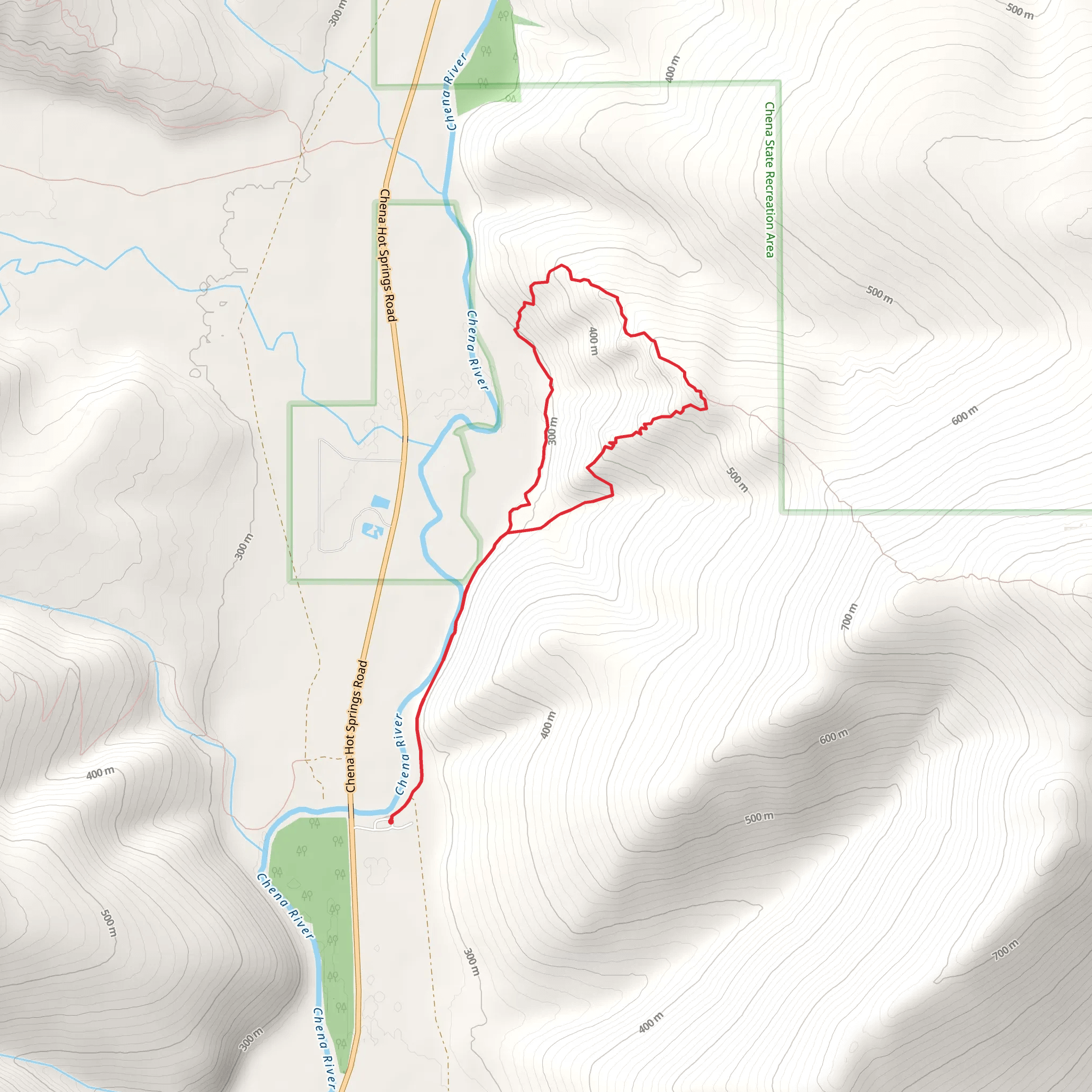 Angel Rocks Loop Trail mobile static map