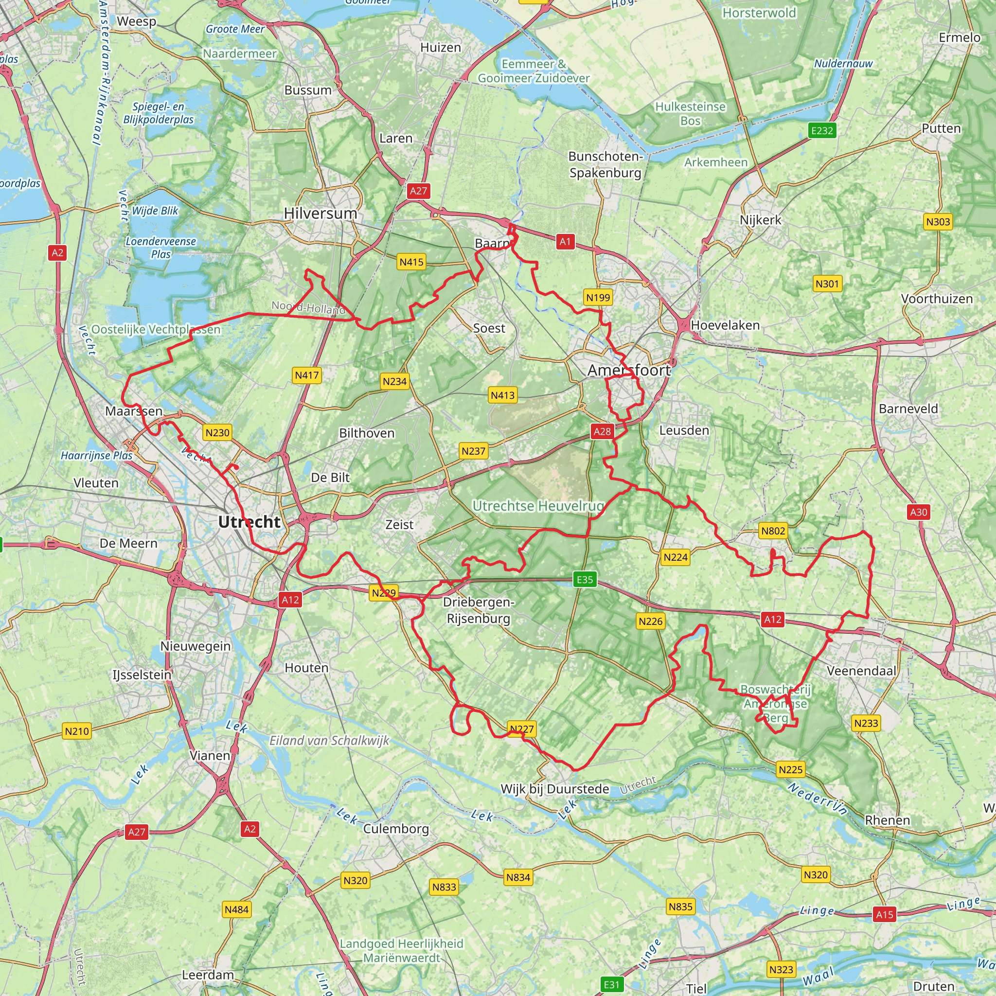 Utrechtpad mobile static map