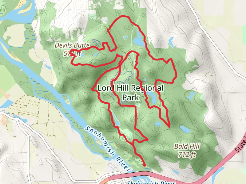 Devils Butte via Marsh Lake Loop and Quarry Trail