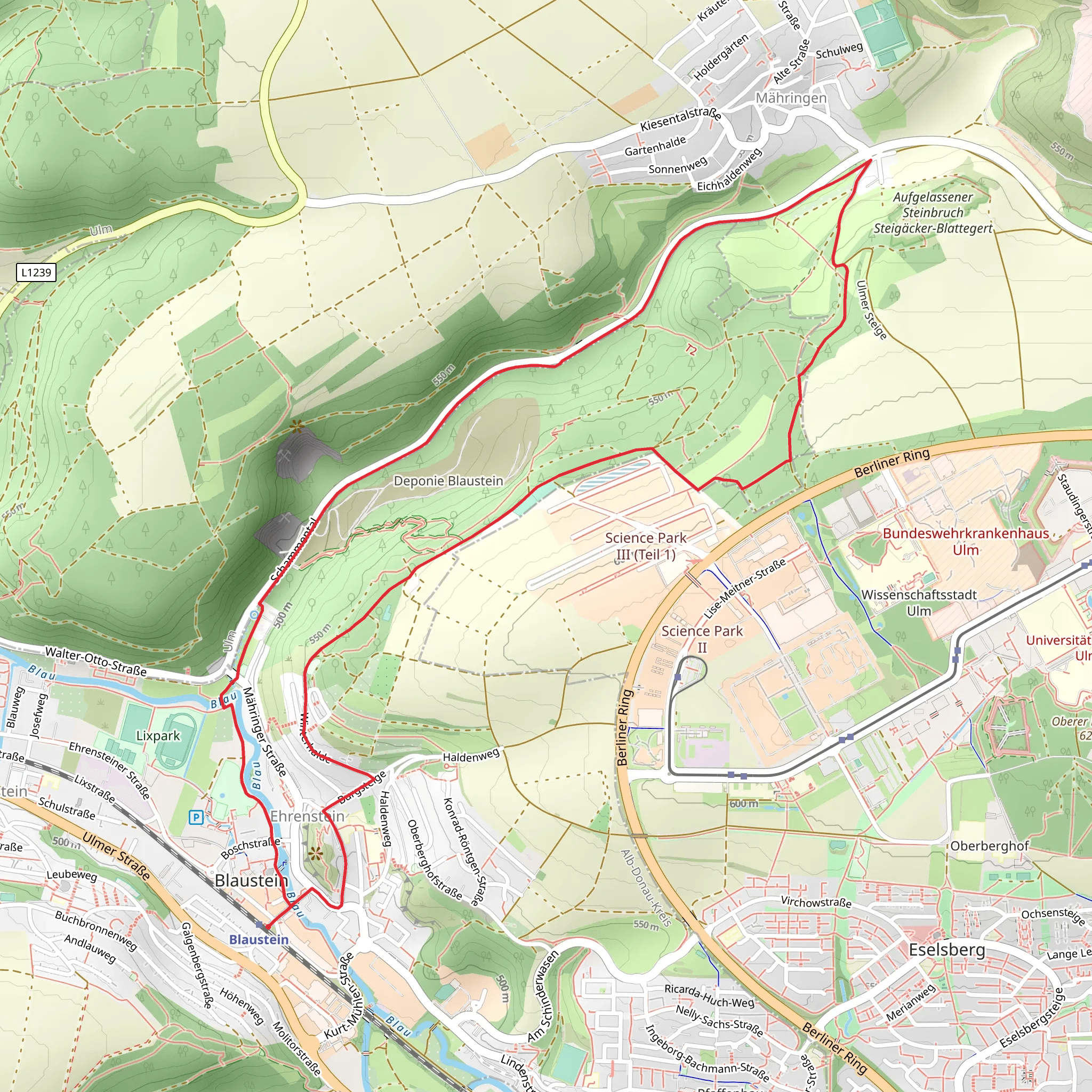 Blaustein and Jorg Binder Mountain Loop mobile static map