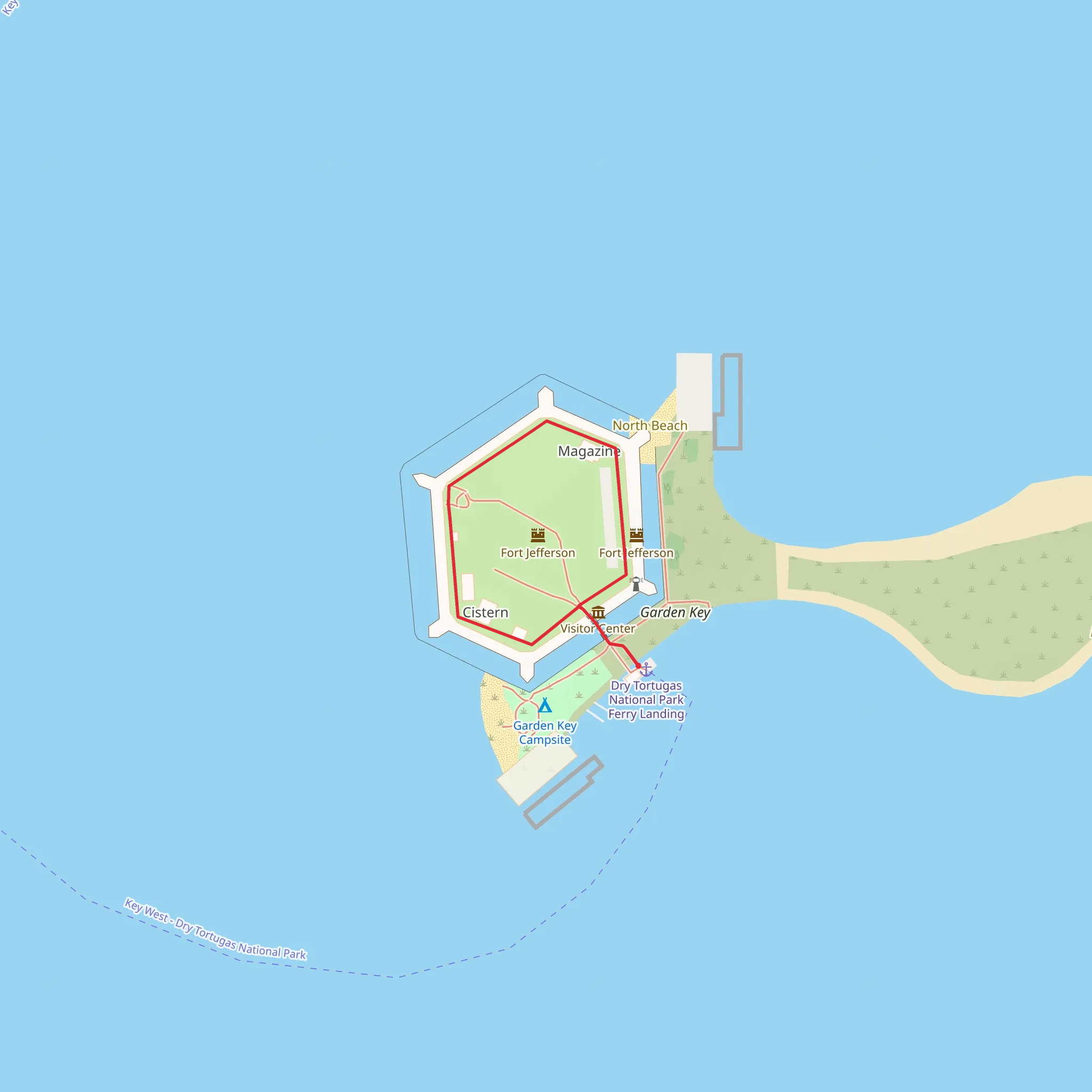 Garden Key Light Loop mobile static map