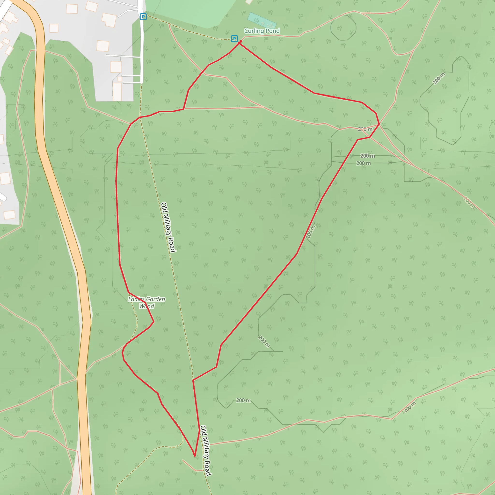 Anagach Woods Trail - All Abilities Trail mobile static map