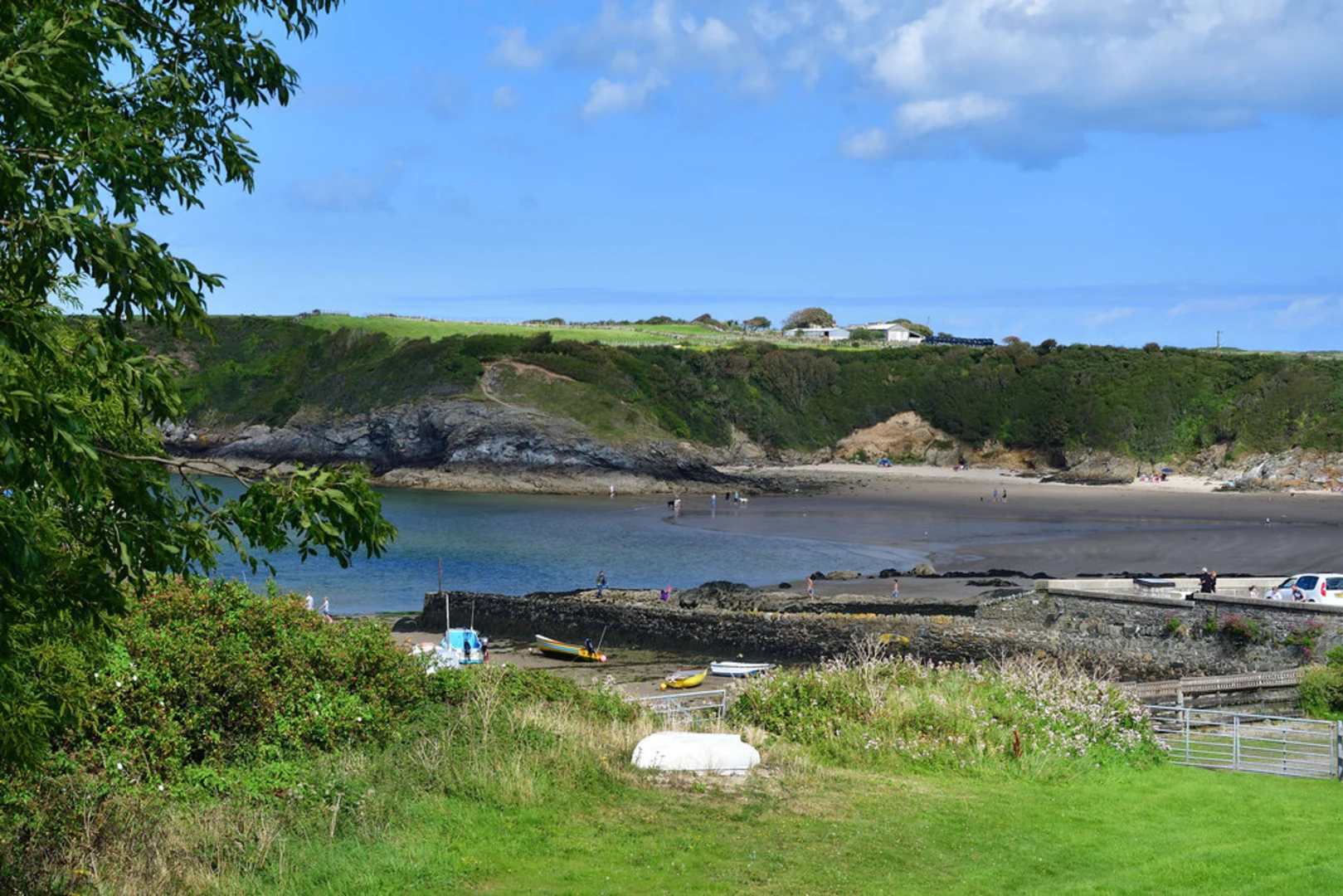 An image depicting the trail Cemaes Bay Walk and its surrounding area.