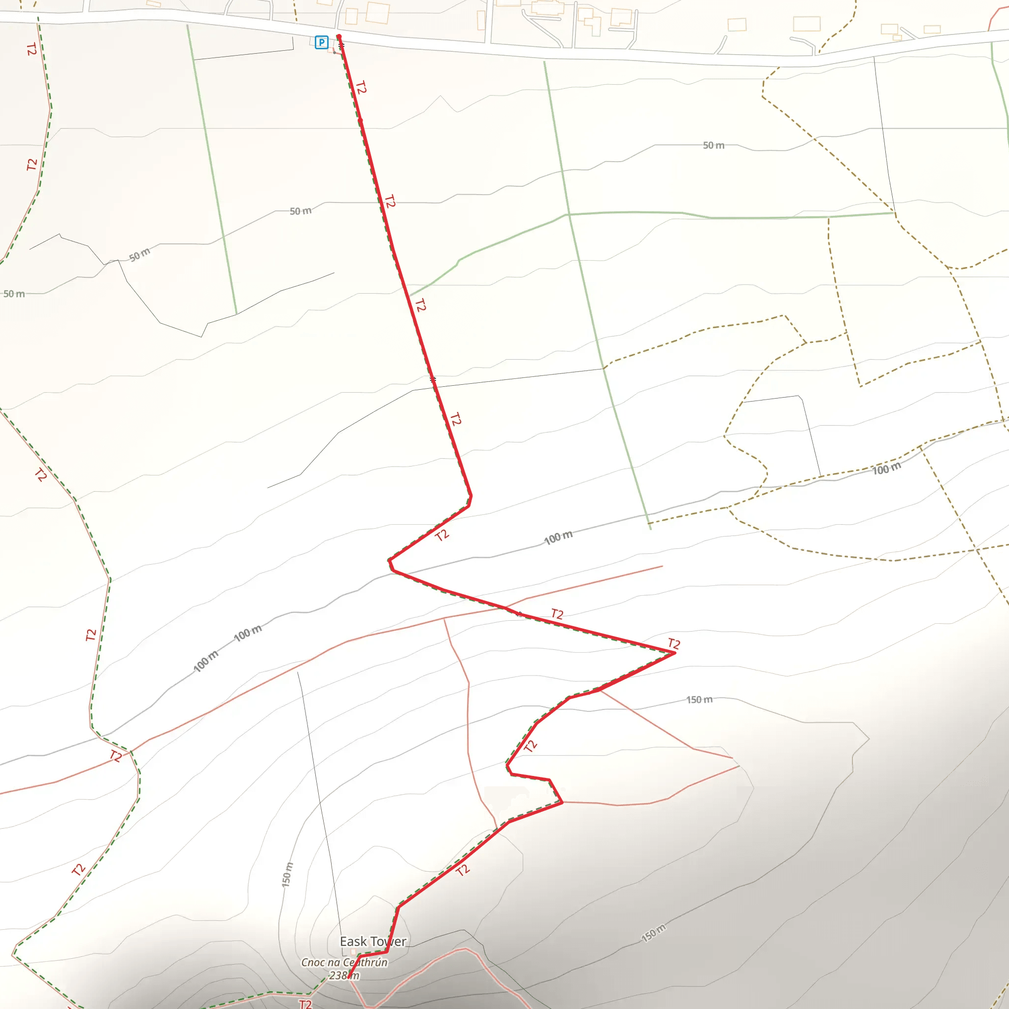 Eask Tower Trail mobile static map