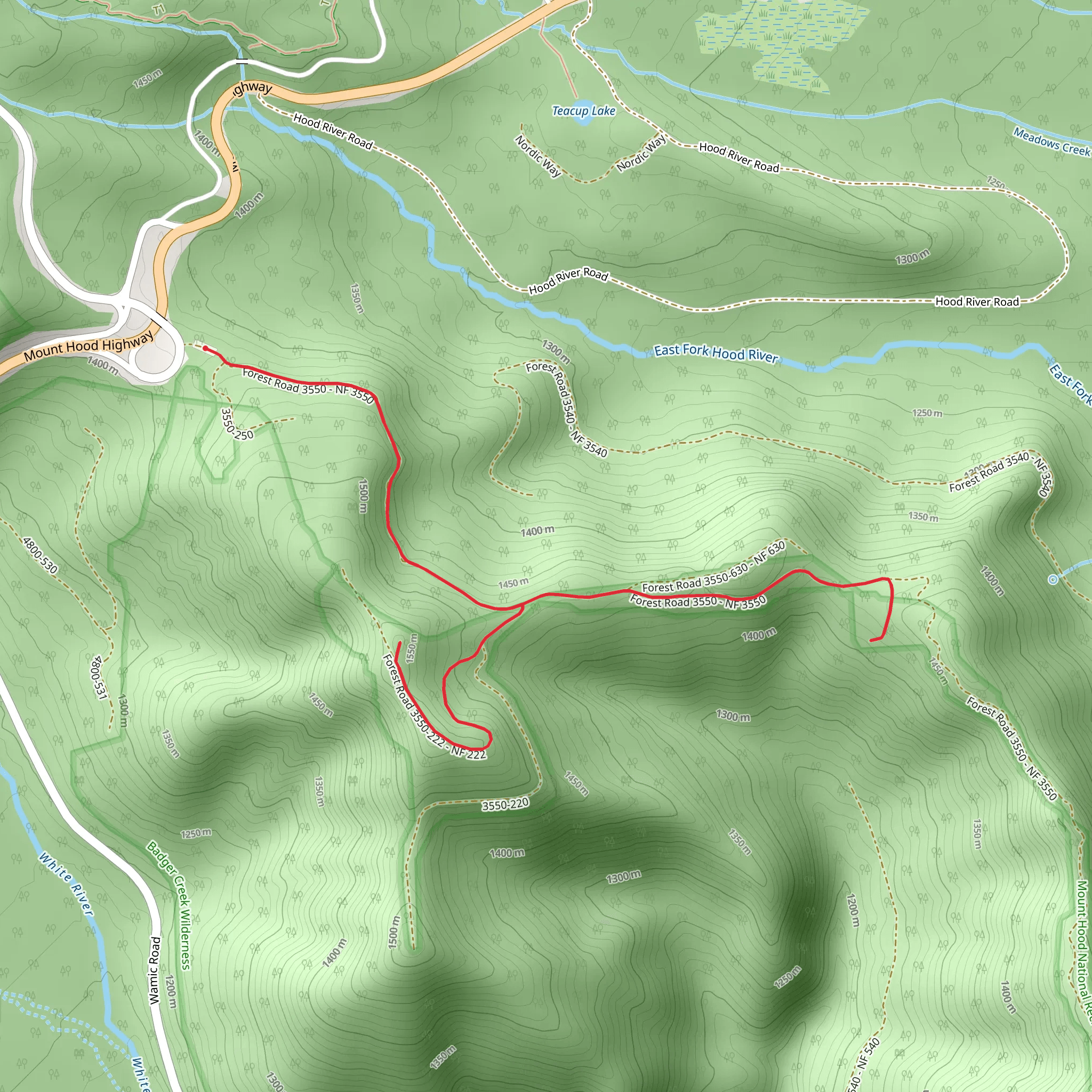 Bennett Pass mobile static map