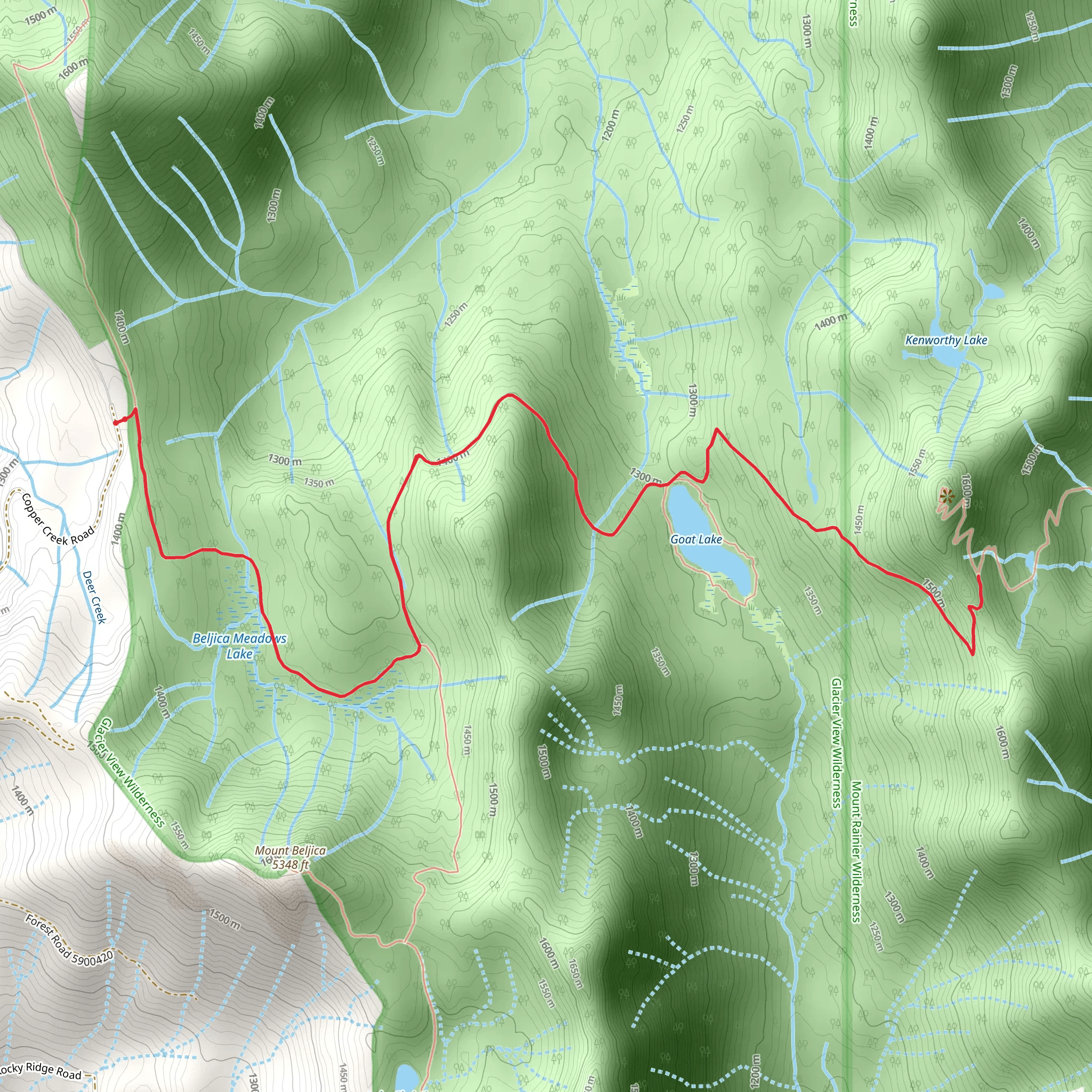 Puyallup Trail mobile static map