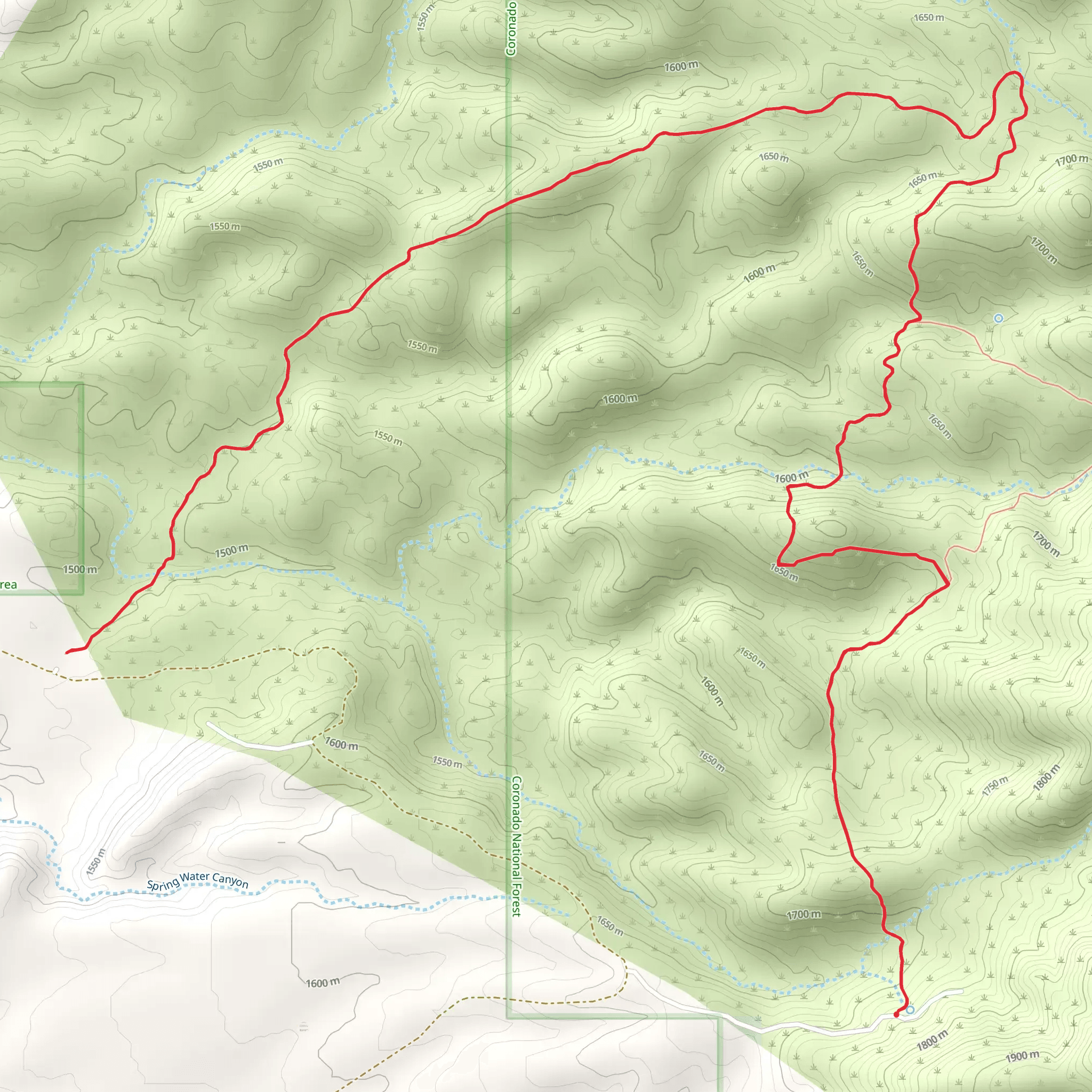 Wild Cow Trail mobile static map