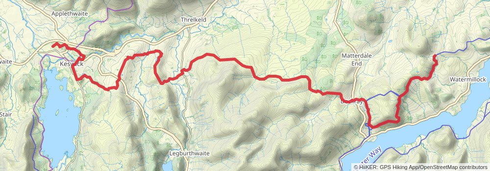 Cumberland Way stage 4 Map