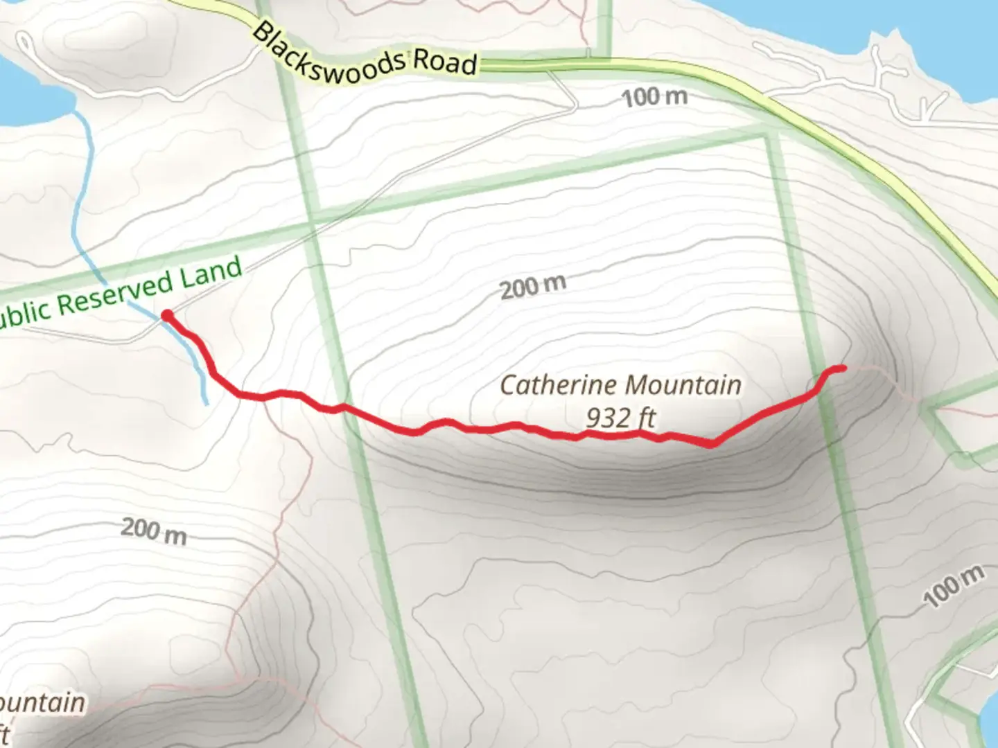 An image depicting the trail Catherine Mountain Trail and its surrounding area.