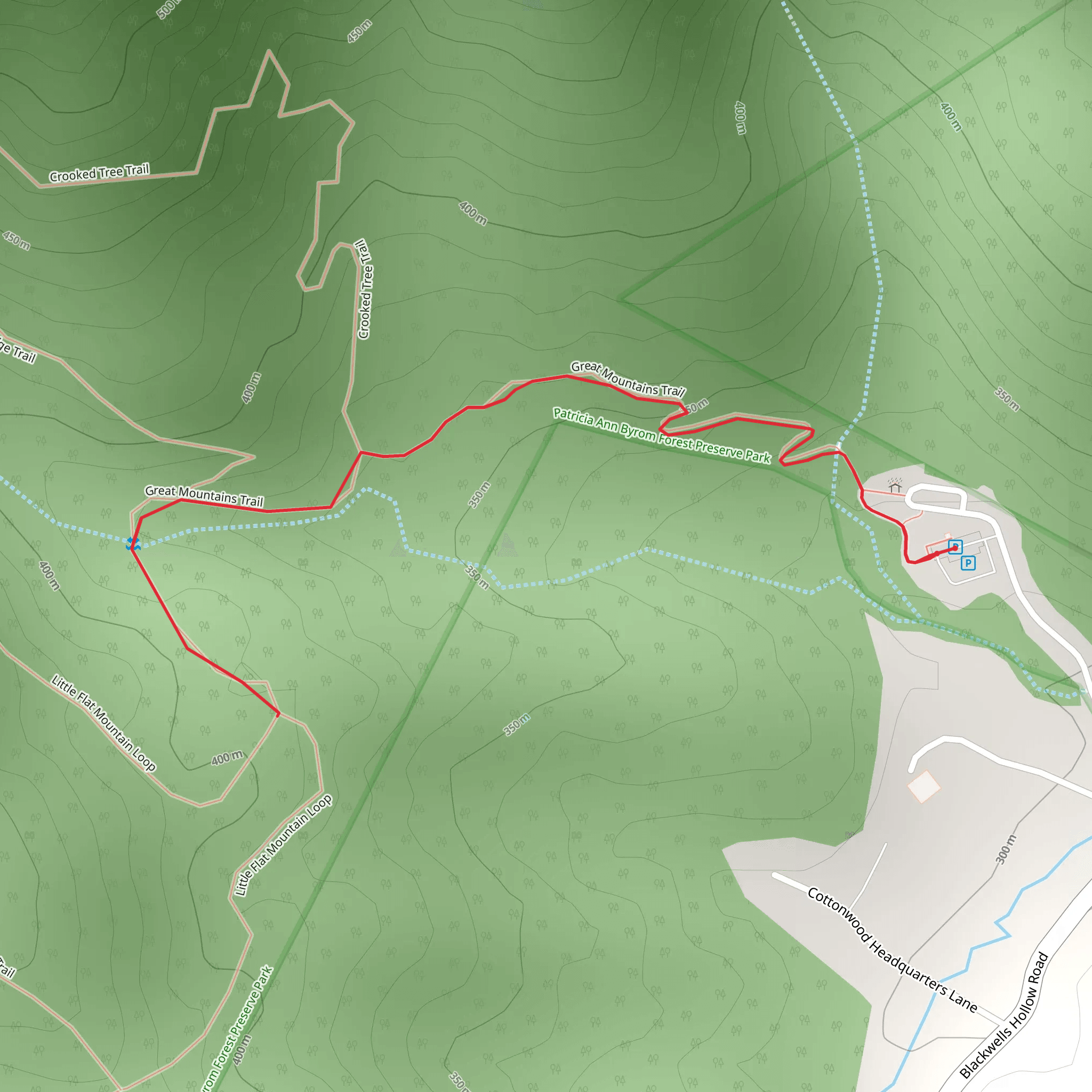 Blackwells Hollow Road Walk - West mobile static map
