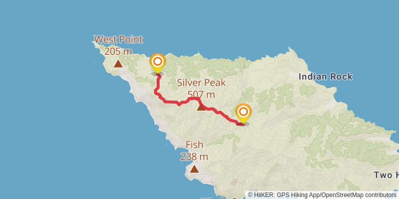 Trans-Catalina Trail alt 2 Map