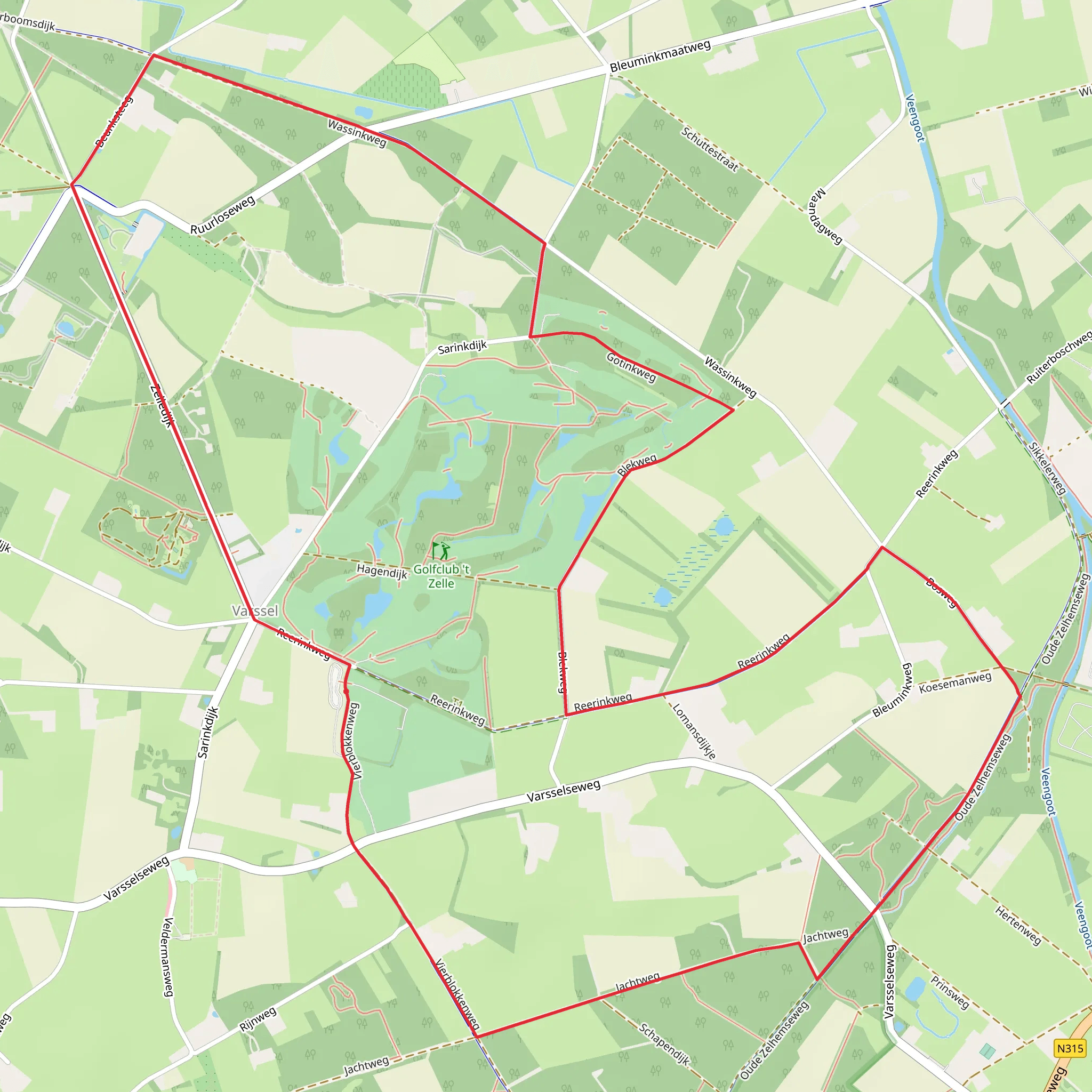 Varsel Route mobile static map