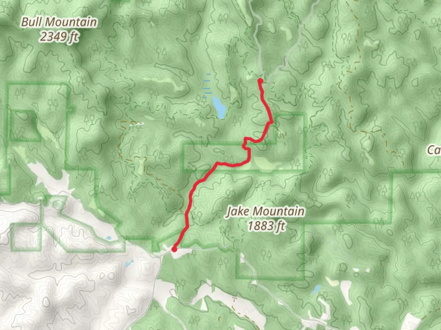 An image depicting the trail Nimblewill to High Rock Trail and its surrounding area.