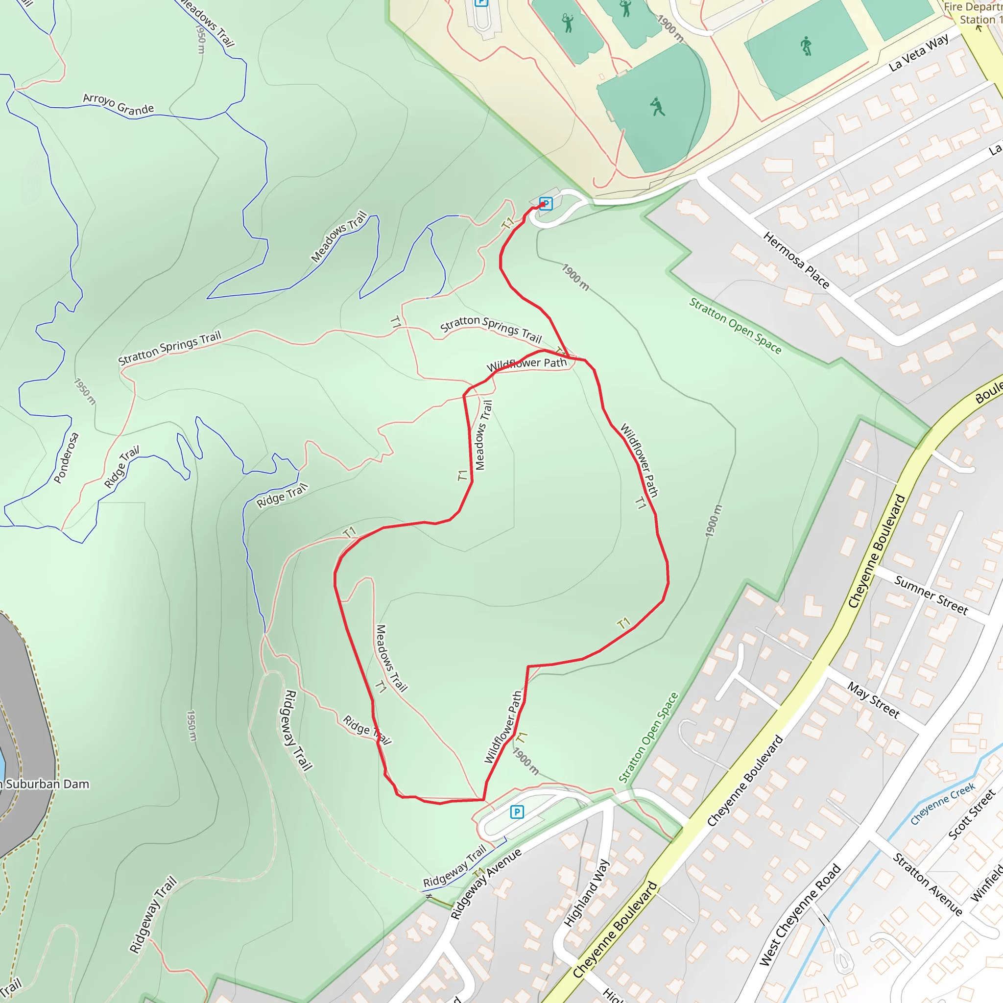 Wild Flower Path Loop mobile static map