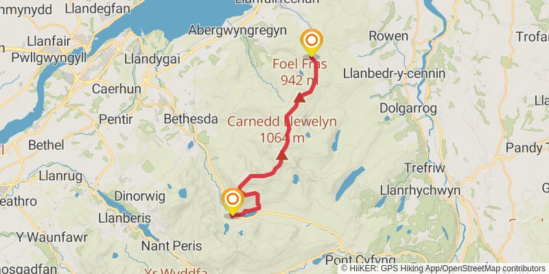 Cambrian Way stage 26 Map