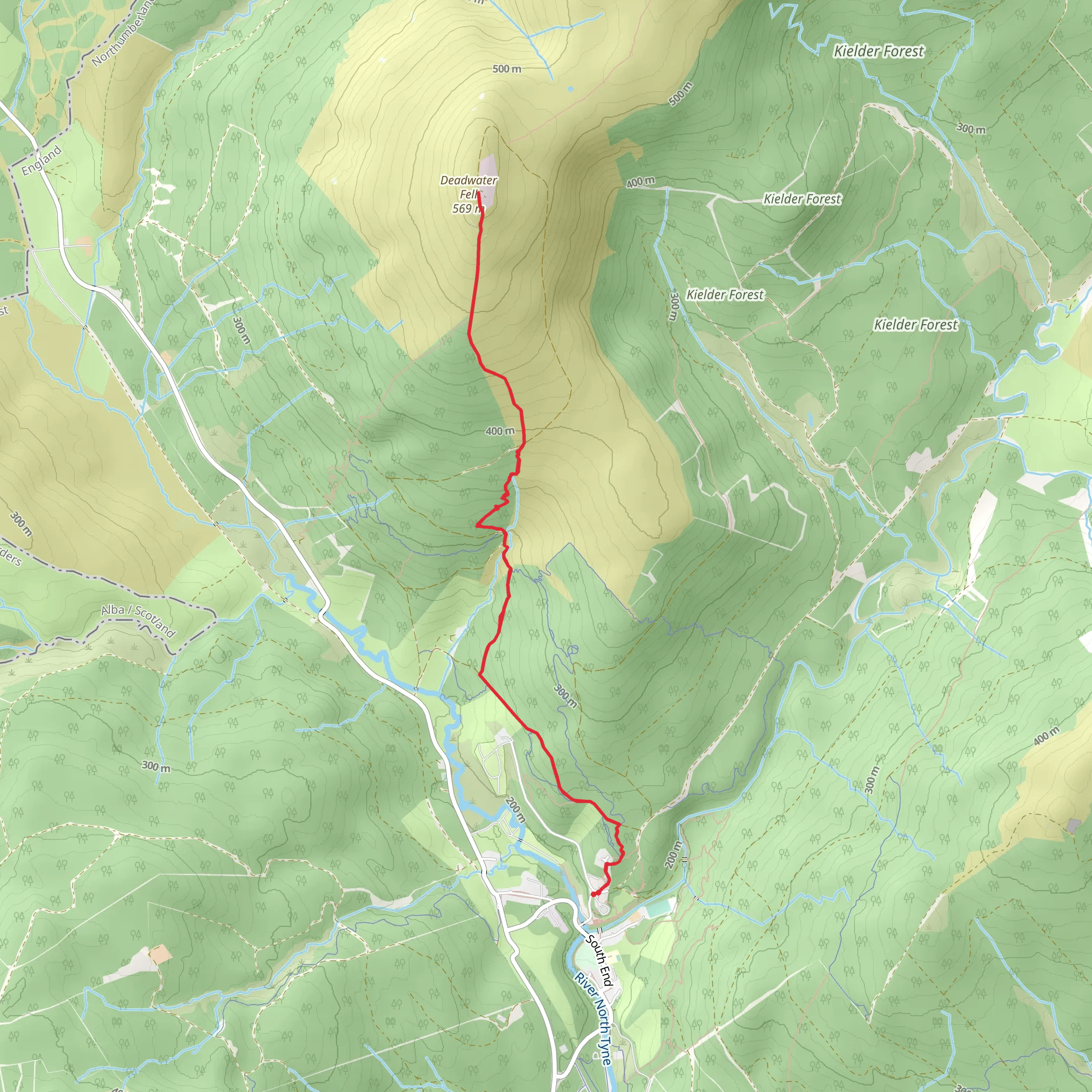 Deadwater Fell mobile static map