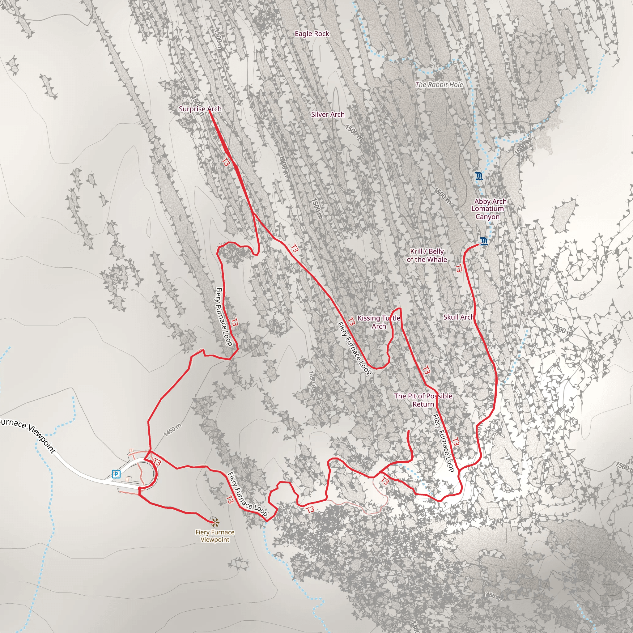 Fiery Furnace Loop mobile static map