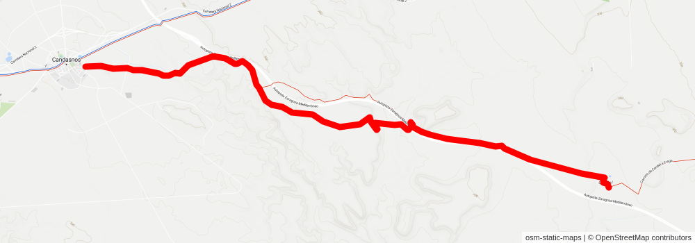 Fraga - Candasnos PR HU 222 stage 2 Map