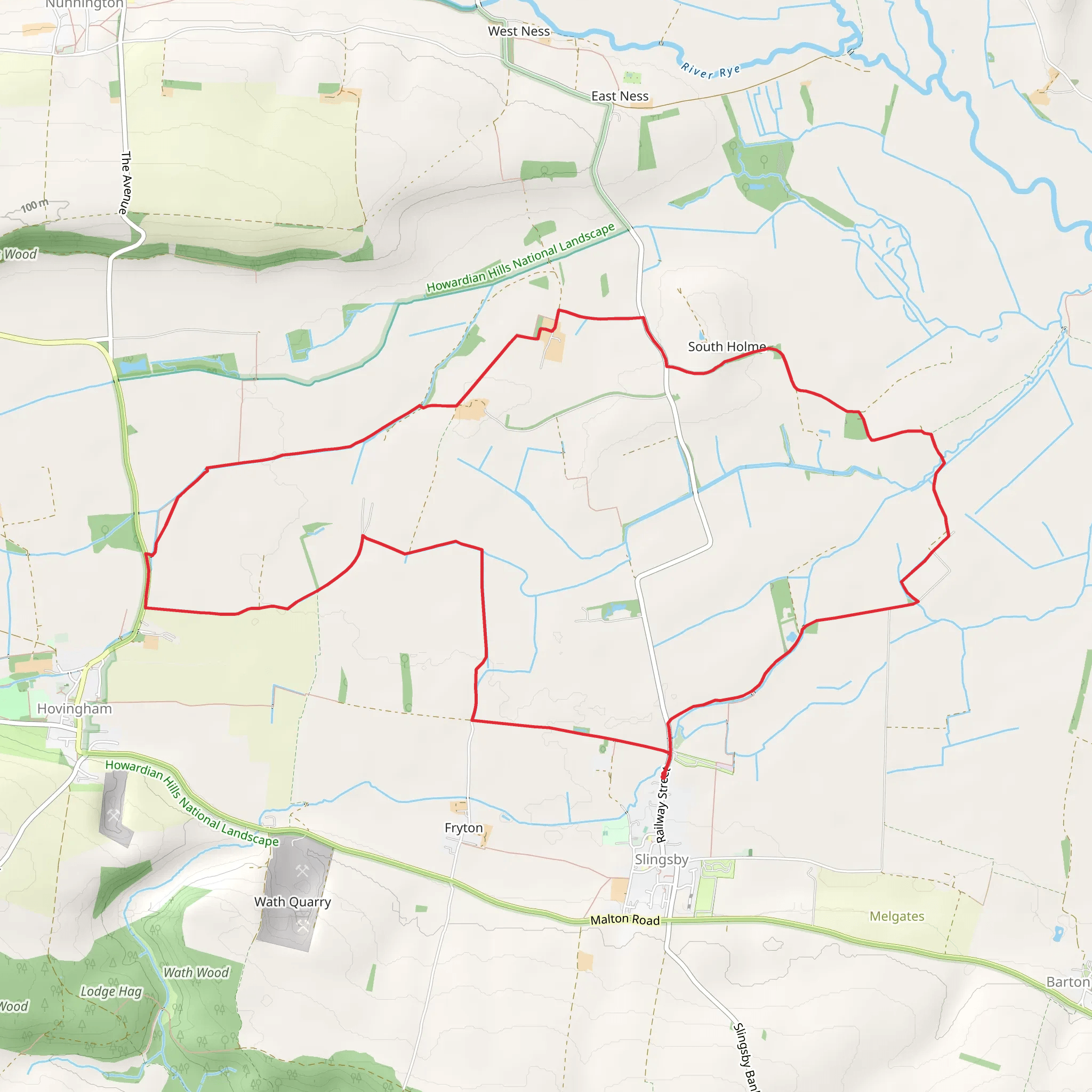 Slingsby and South Holme mobile static map