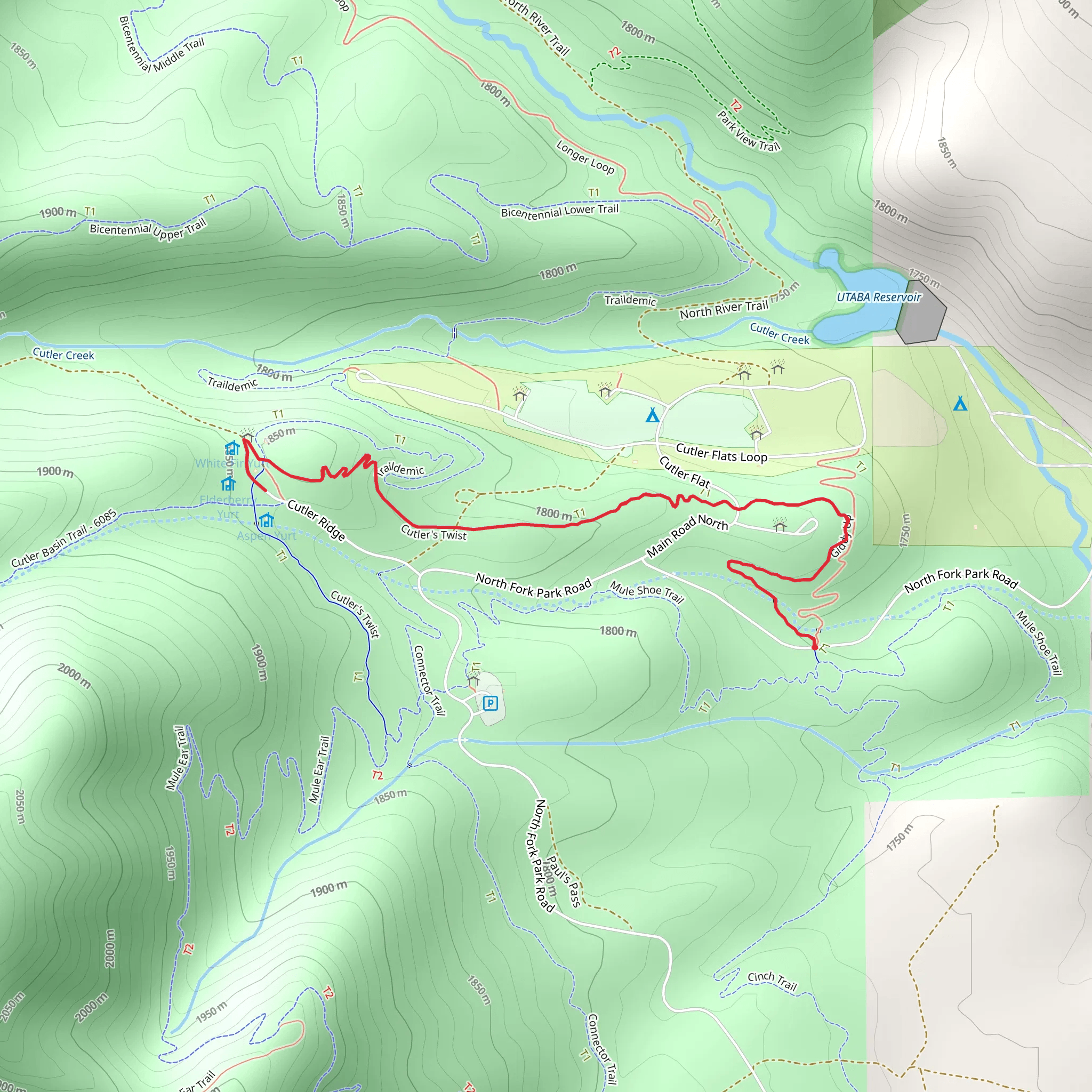 Cutler's Twist mobile static map