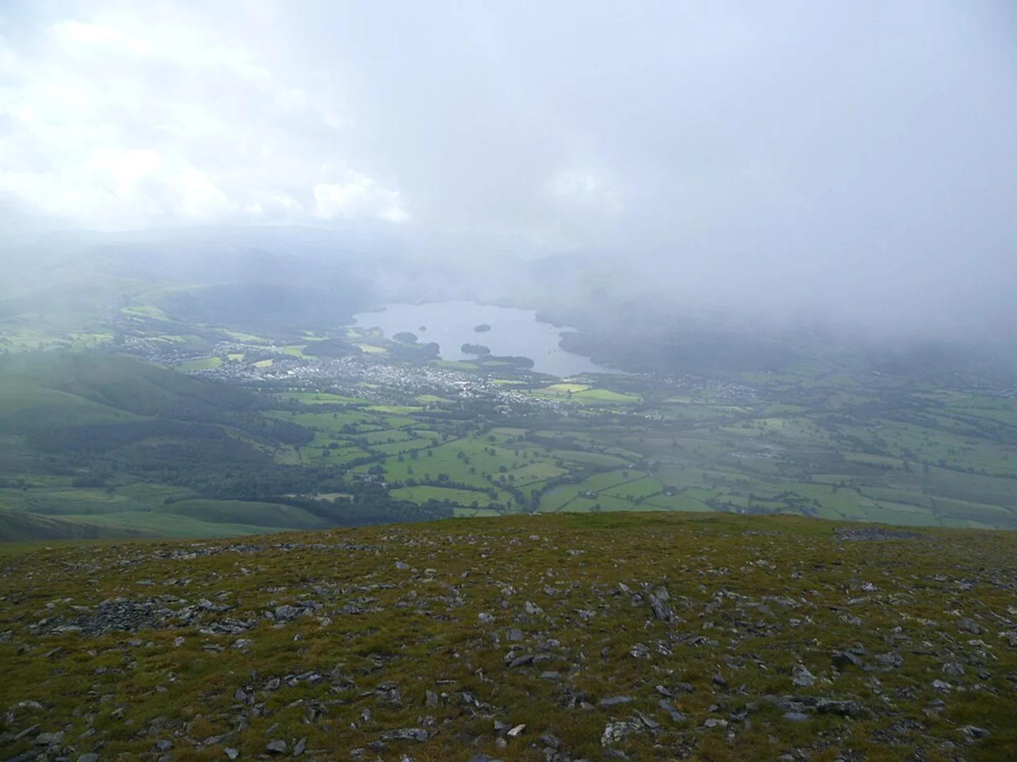 An image depicting the trail Lonscale Peak, Skiddaw Little Man and Hawell Monument Loop and its surrounding area.