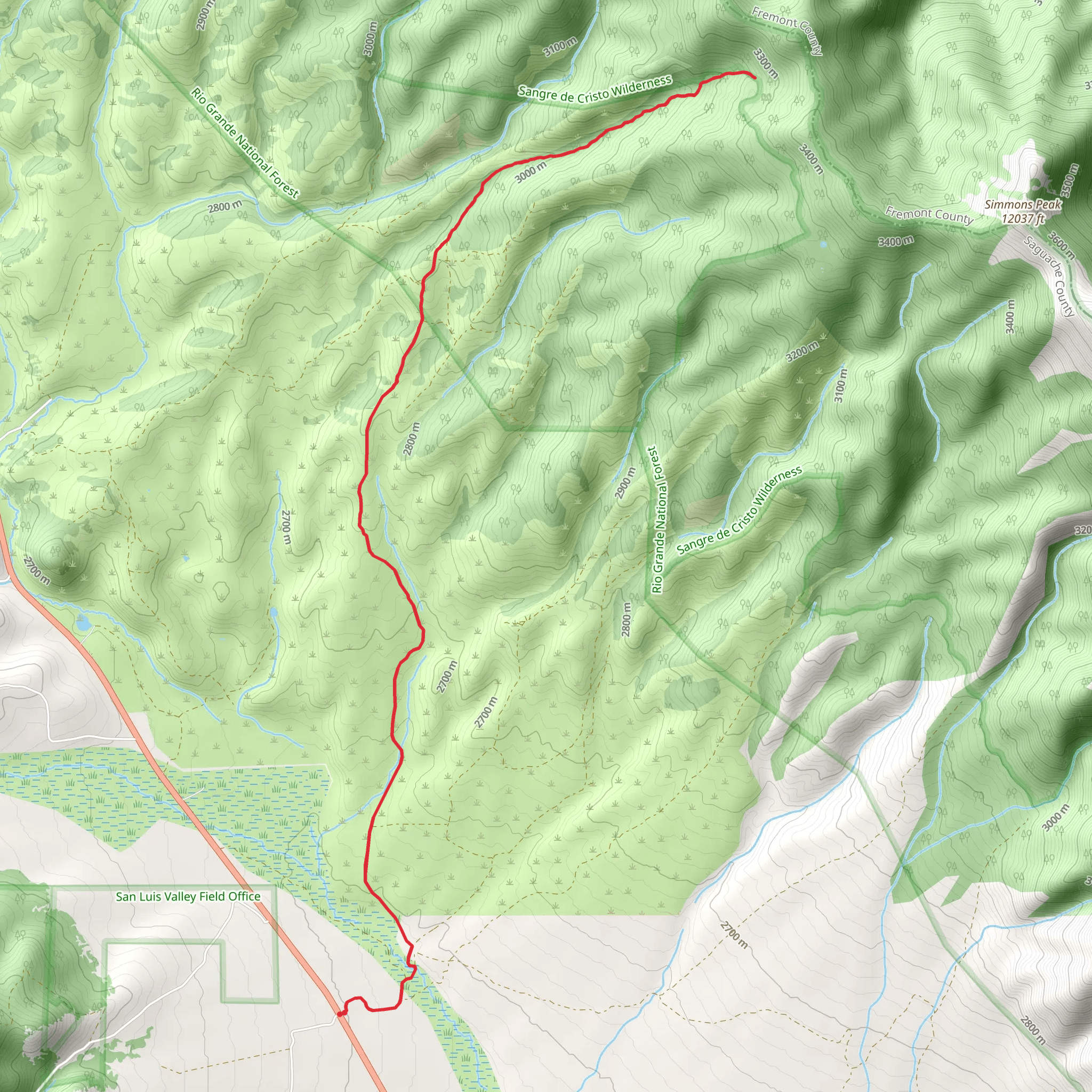 Round Hill Trail mobile static map