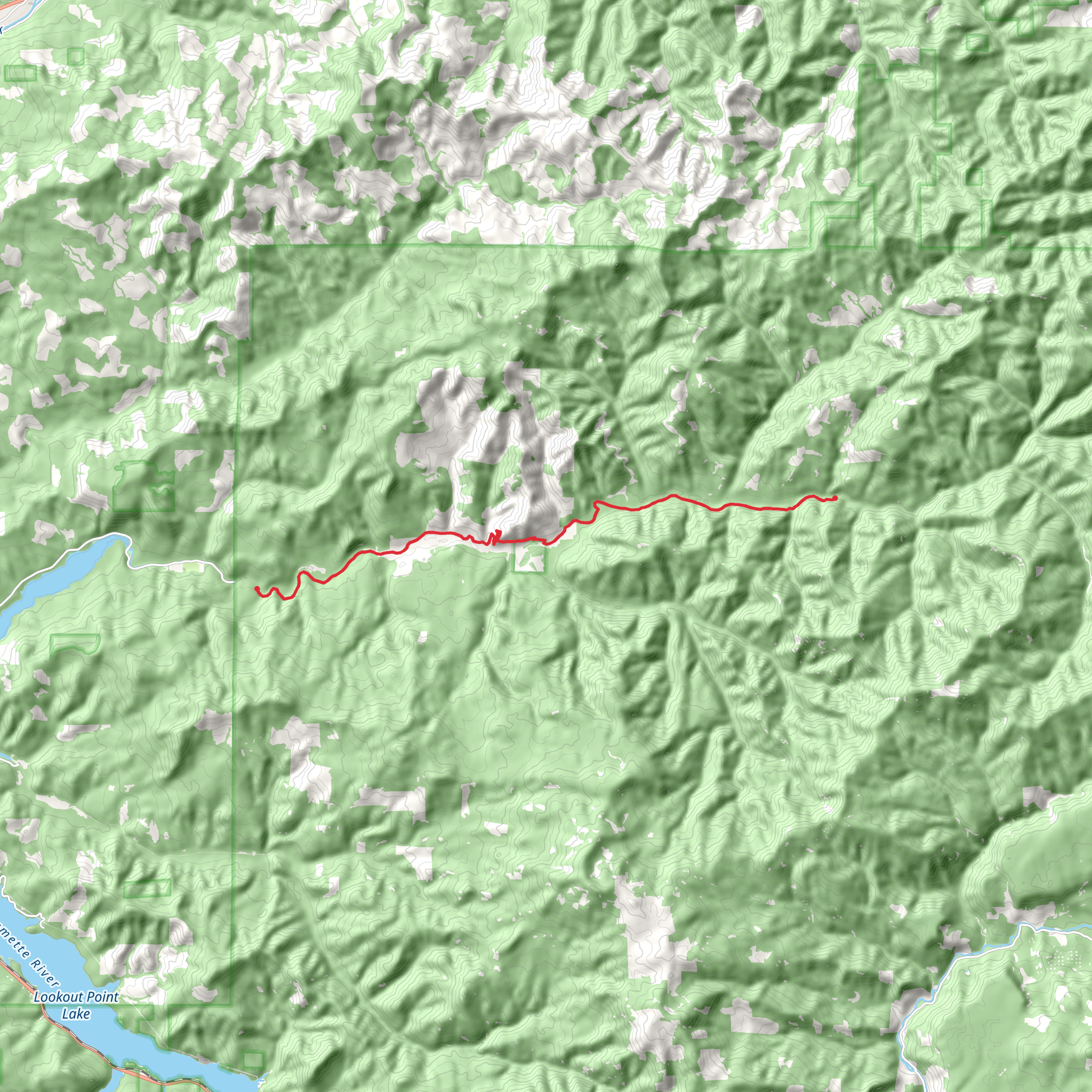 Fall Creek National Recreation Trail mobile static map