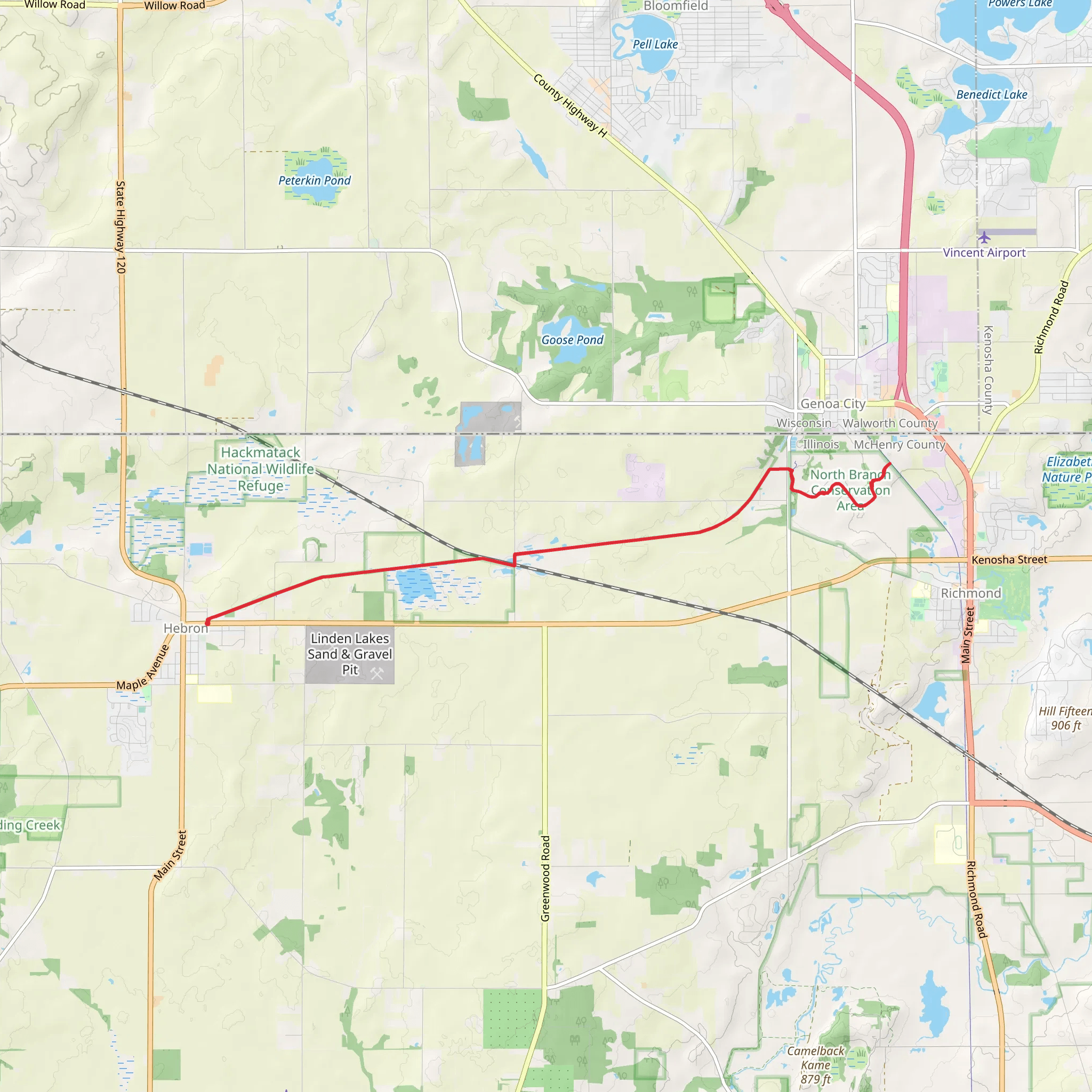 Hebron Trail mobile static map