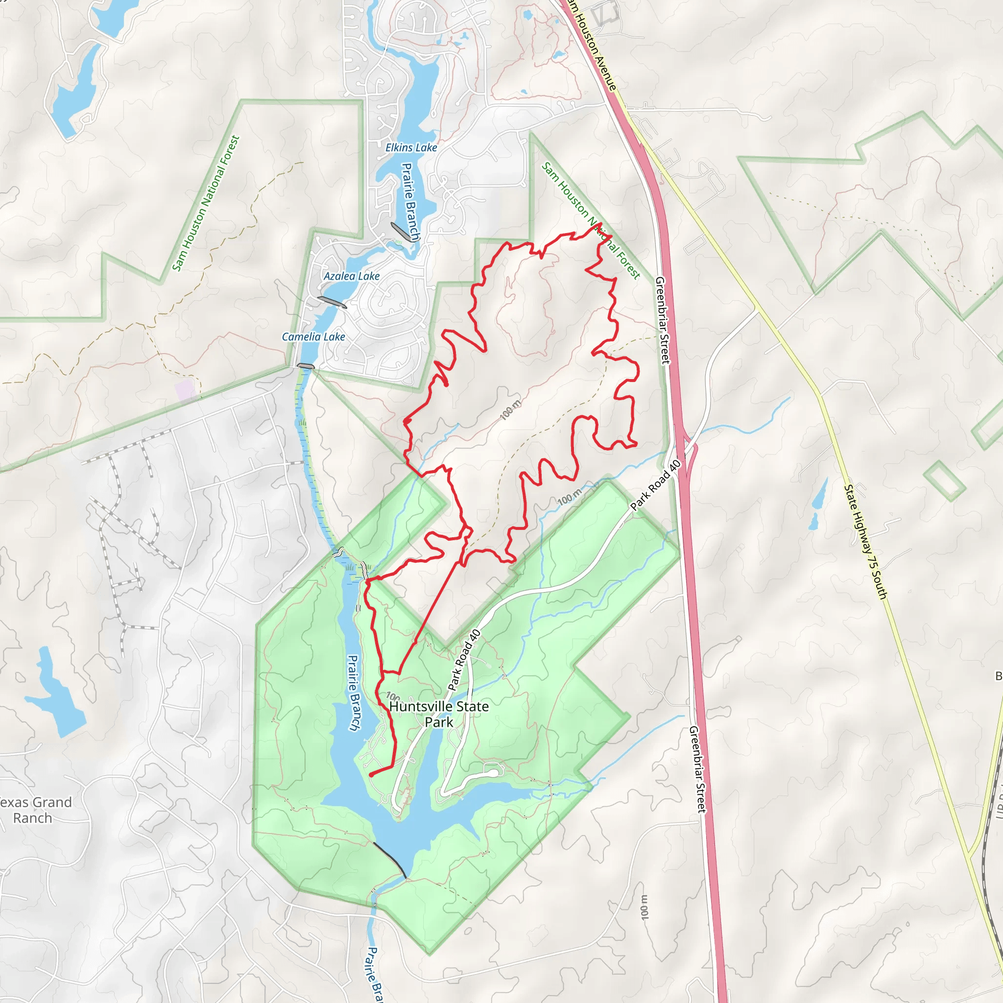 Akokisa Trail and NWCC Loop mobile static map