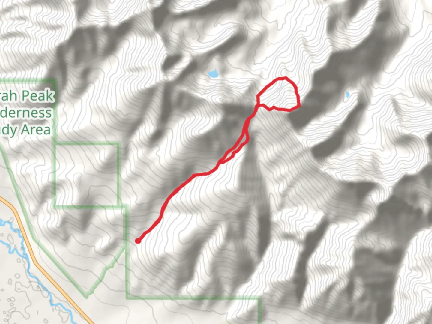 An image depicting the trail Leatherman Peak and Pass Loop via Sawmill Gulch and its surrounding area.