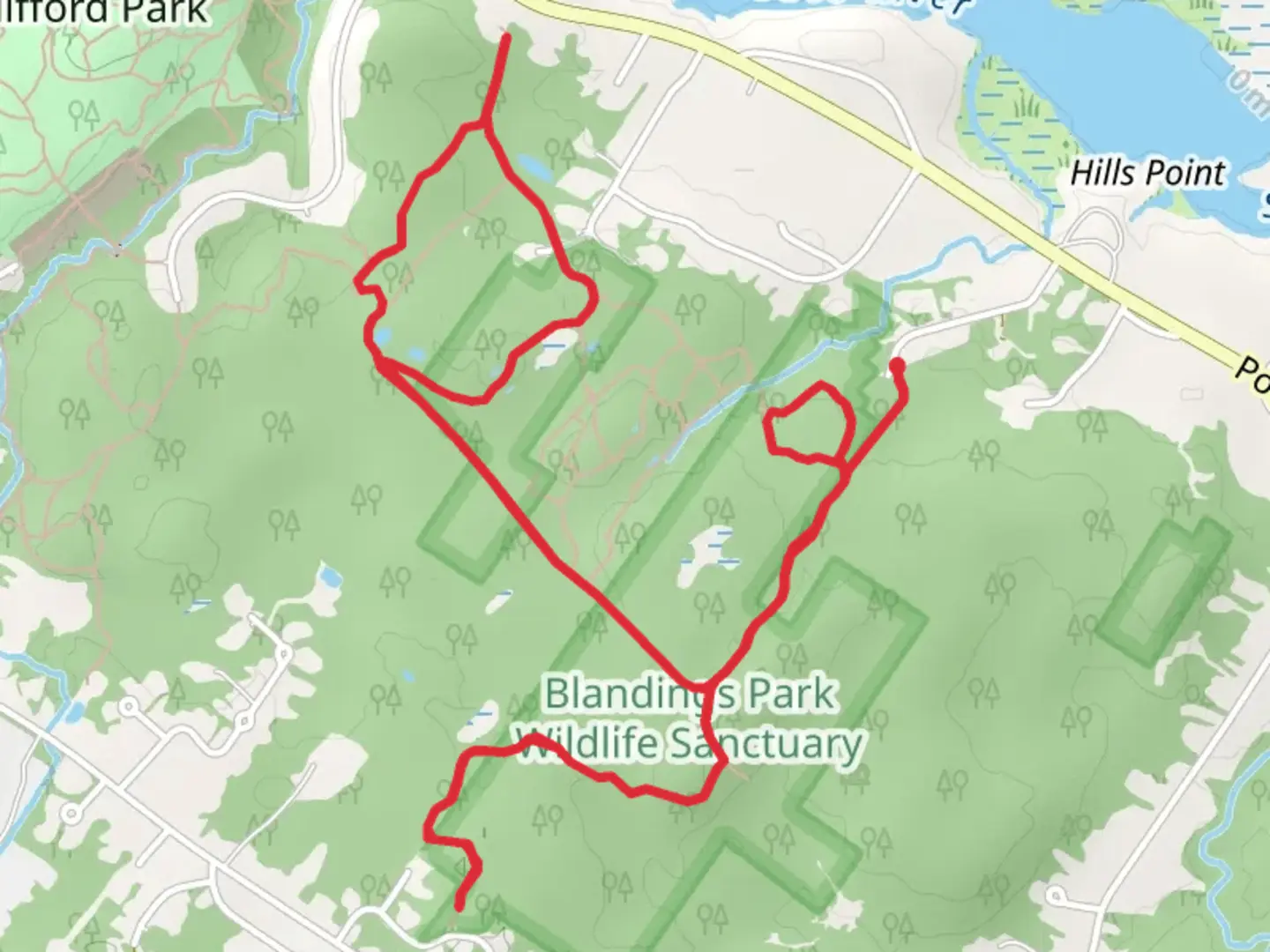 An image depicting the trail Terrapin Trail and Lamb Loop Trail and its surrounding area.