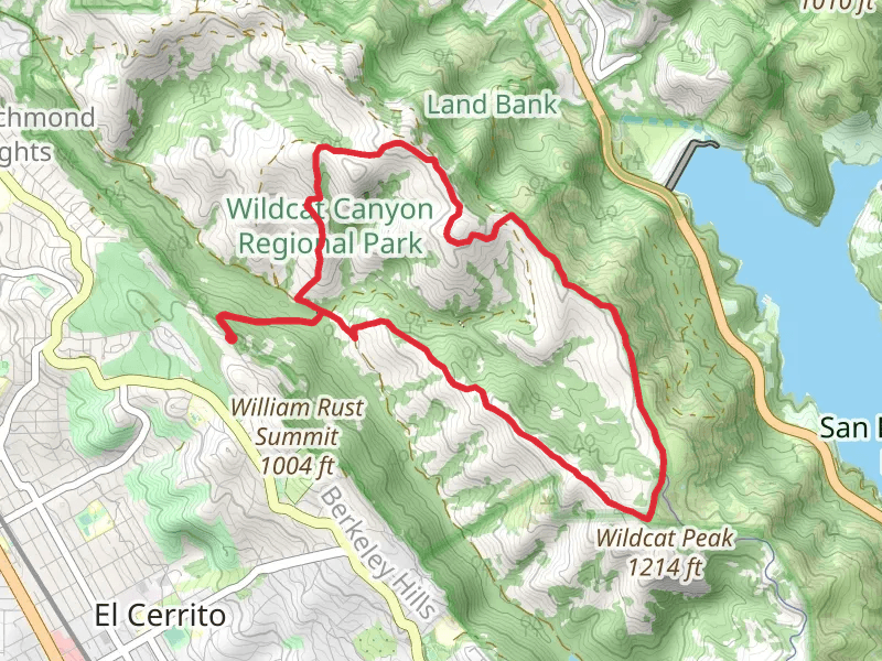 Rifle Range Road, Conlon and San Pablo Ridge Loop Trail