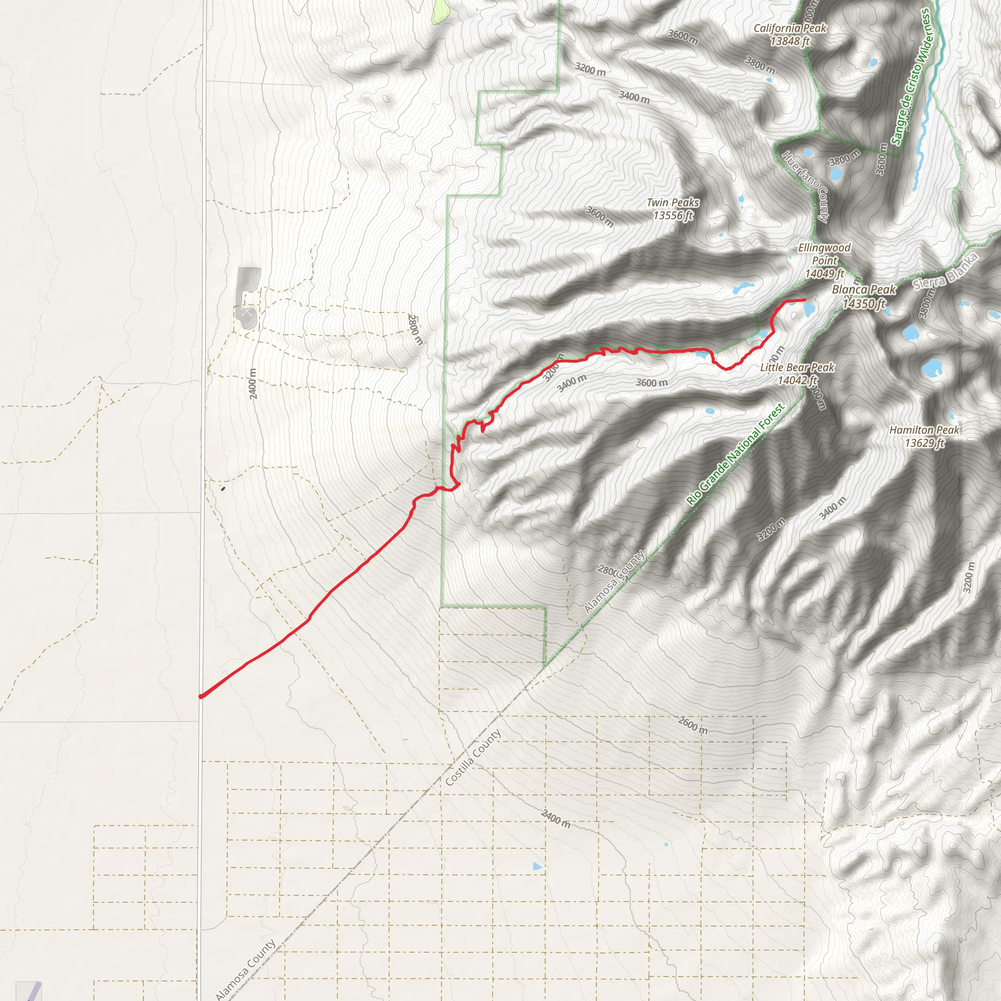Crater Lake, Blue Lake and Lake Como mobile static map
