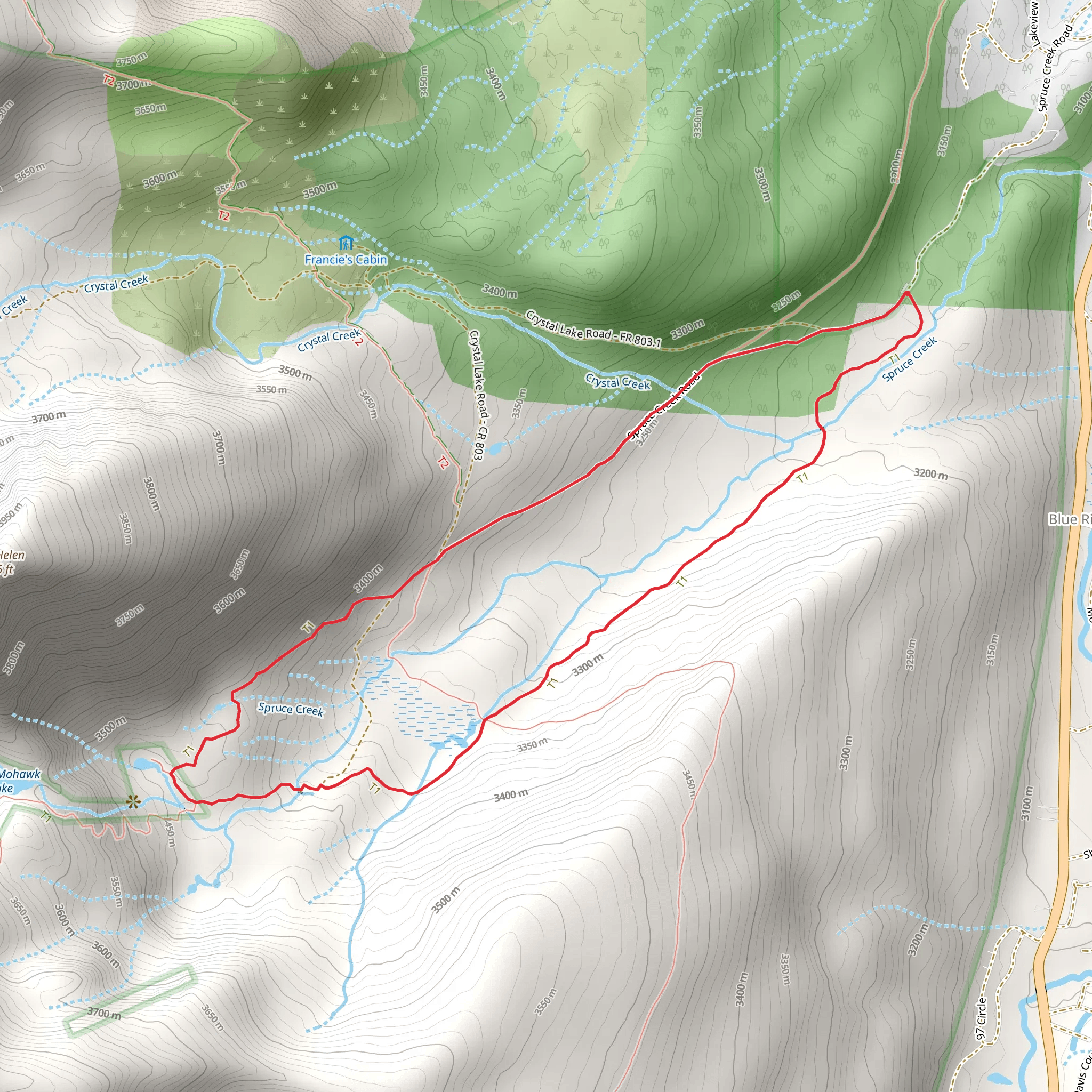 Spruce Creek Loop mobile static map