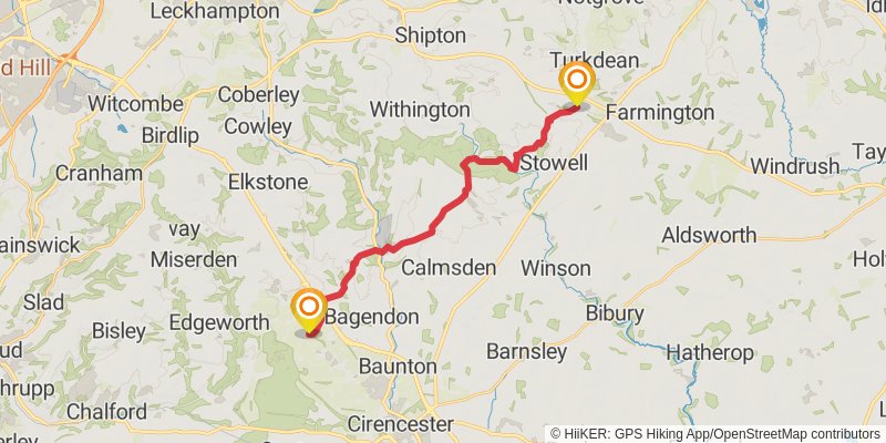 Cotswold Round stage 4 Map