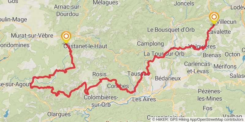 Via Tolosana alt 3 Map