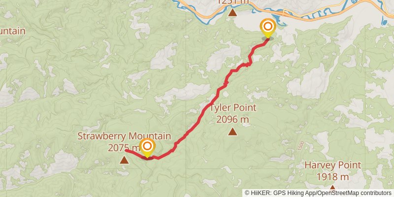 Tyler Creek Trail stage 2 Map