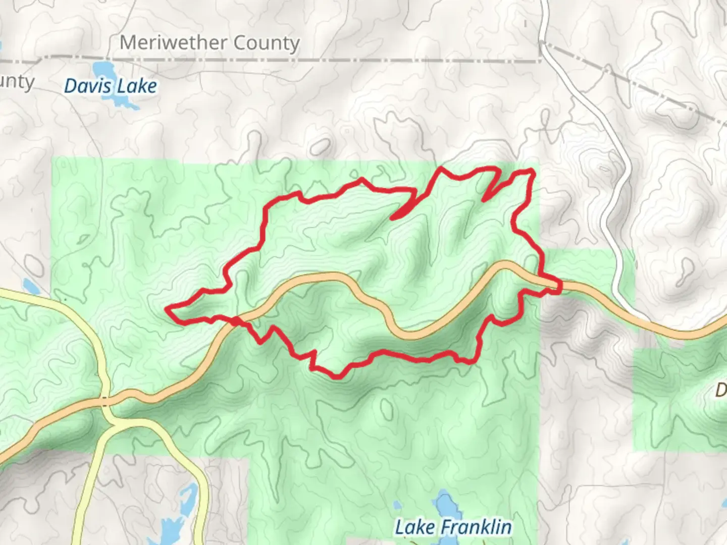 An image depicting the trail Pine Mountain Trail and Sawtooth Loop Trail and its surrounding area.