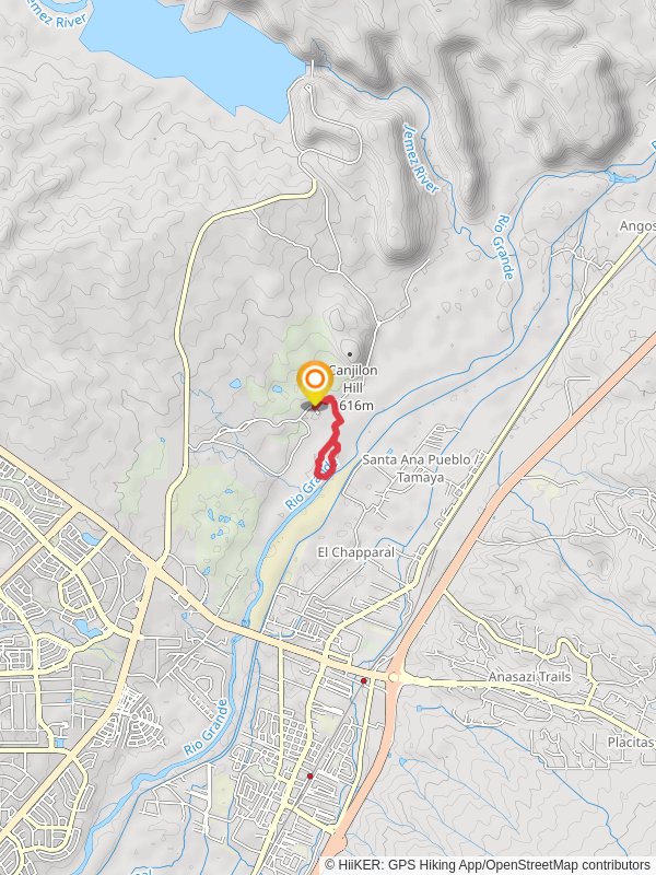 Tyuna Trail and Rio Grande Loop mobile static map