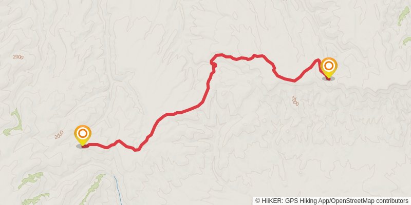Ultra Pedestrian North Loop stage 93 Map
